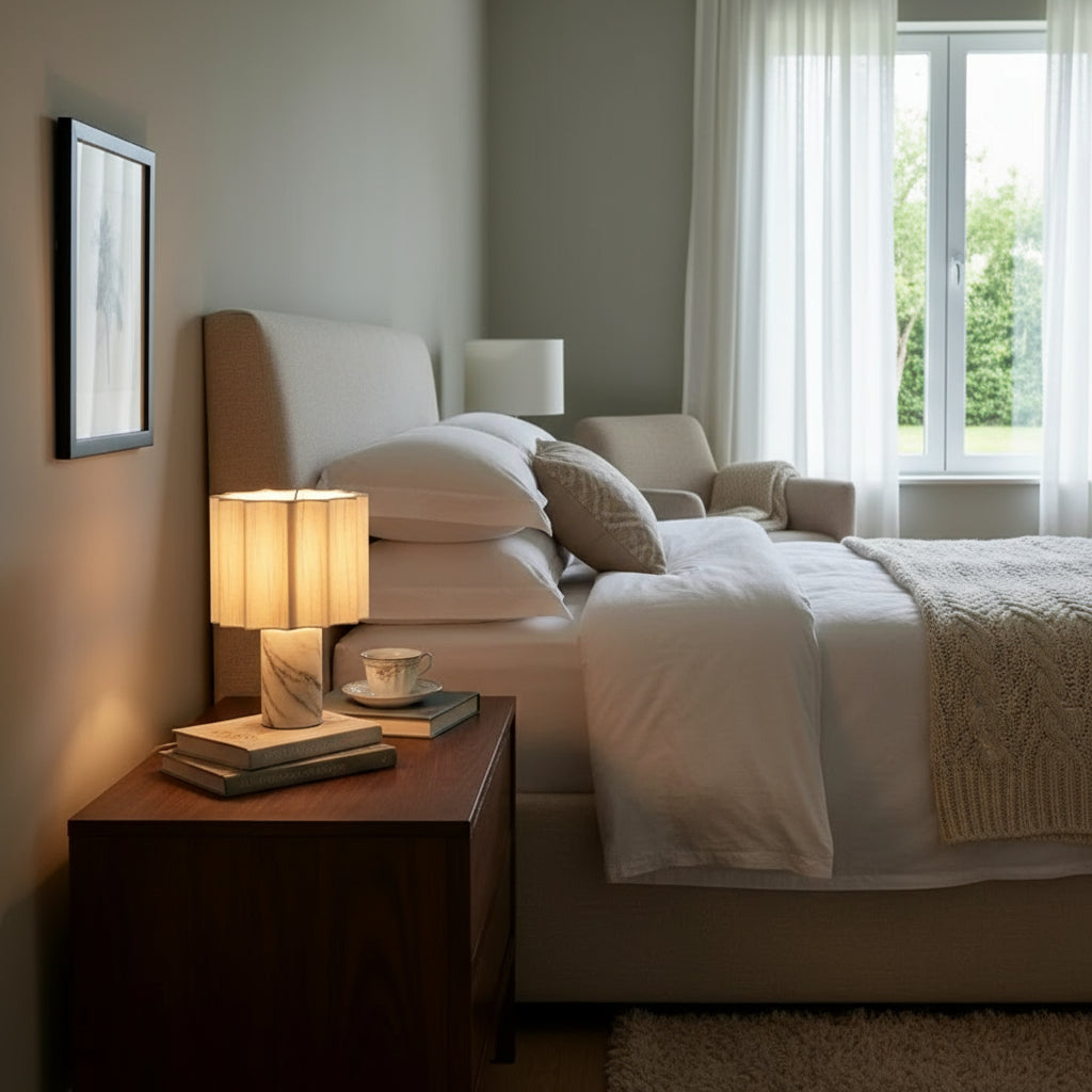 Lampe à poser en marbre Mirna