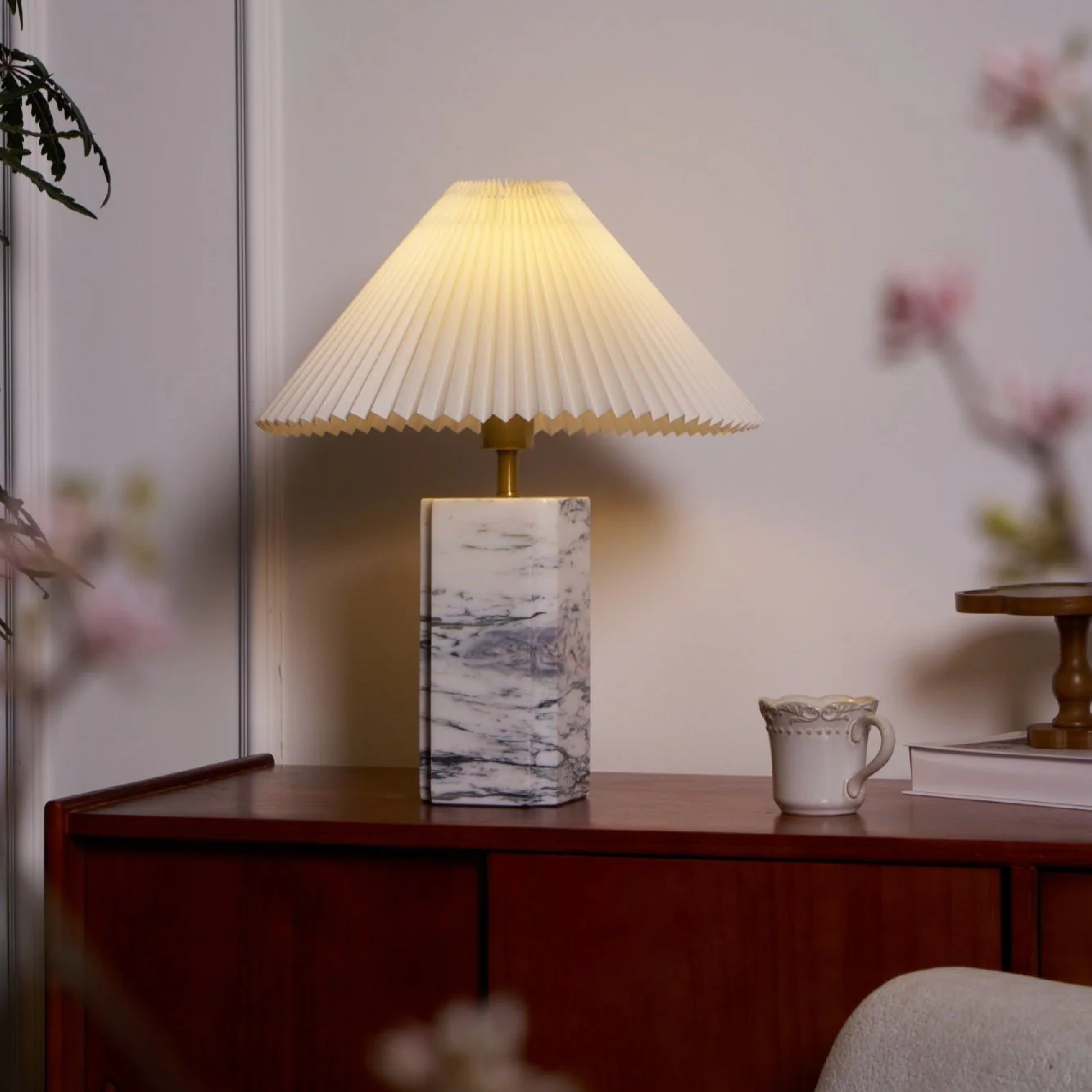Lampe à poser en marbre de Rica