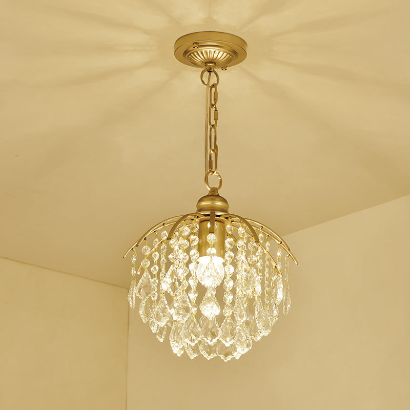 Lustre en cristal pour chambre à coucher