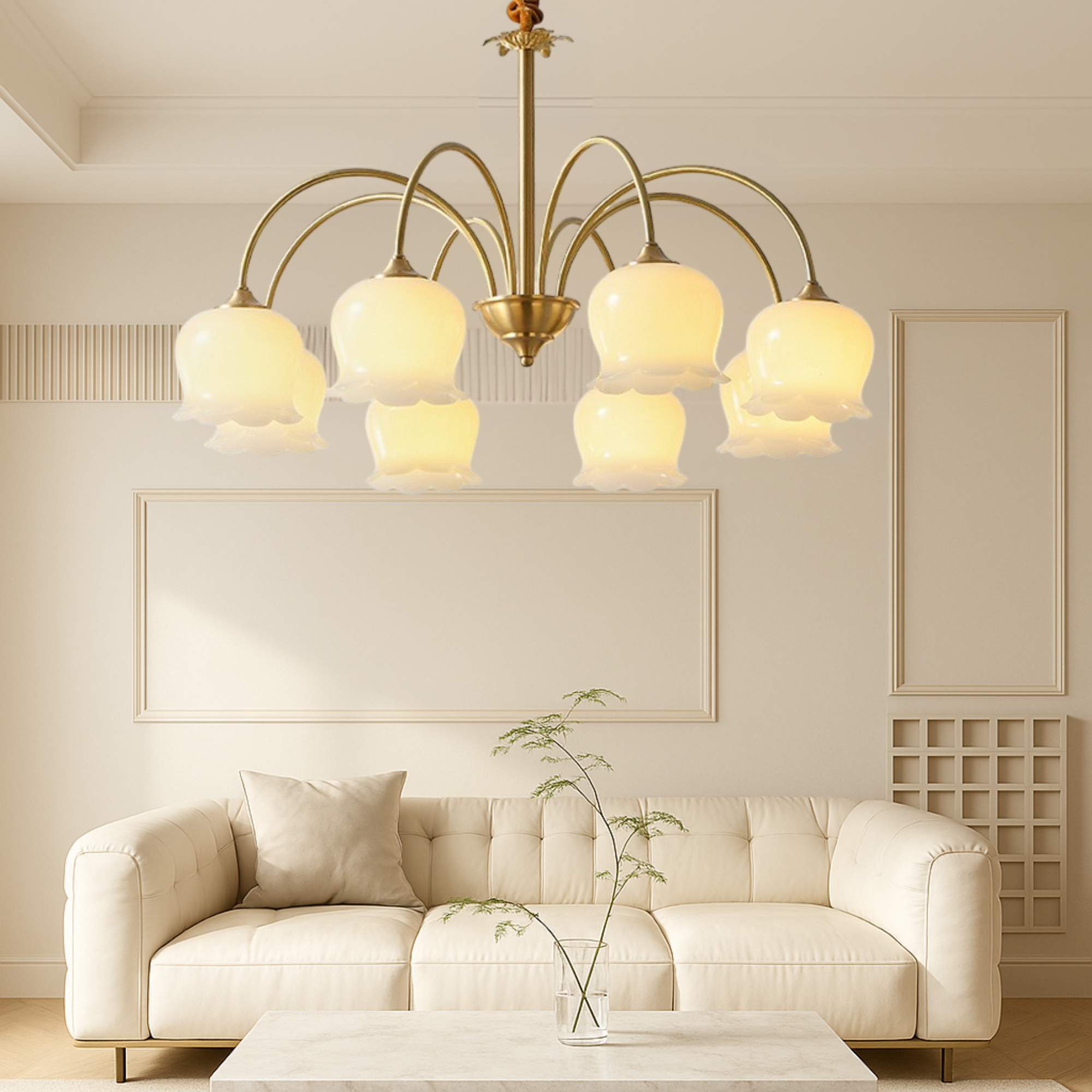 Lustre en cuivre français