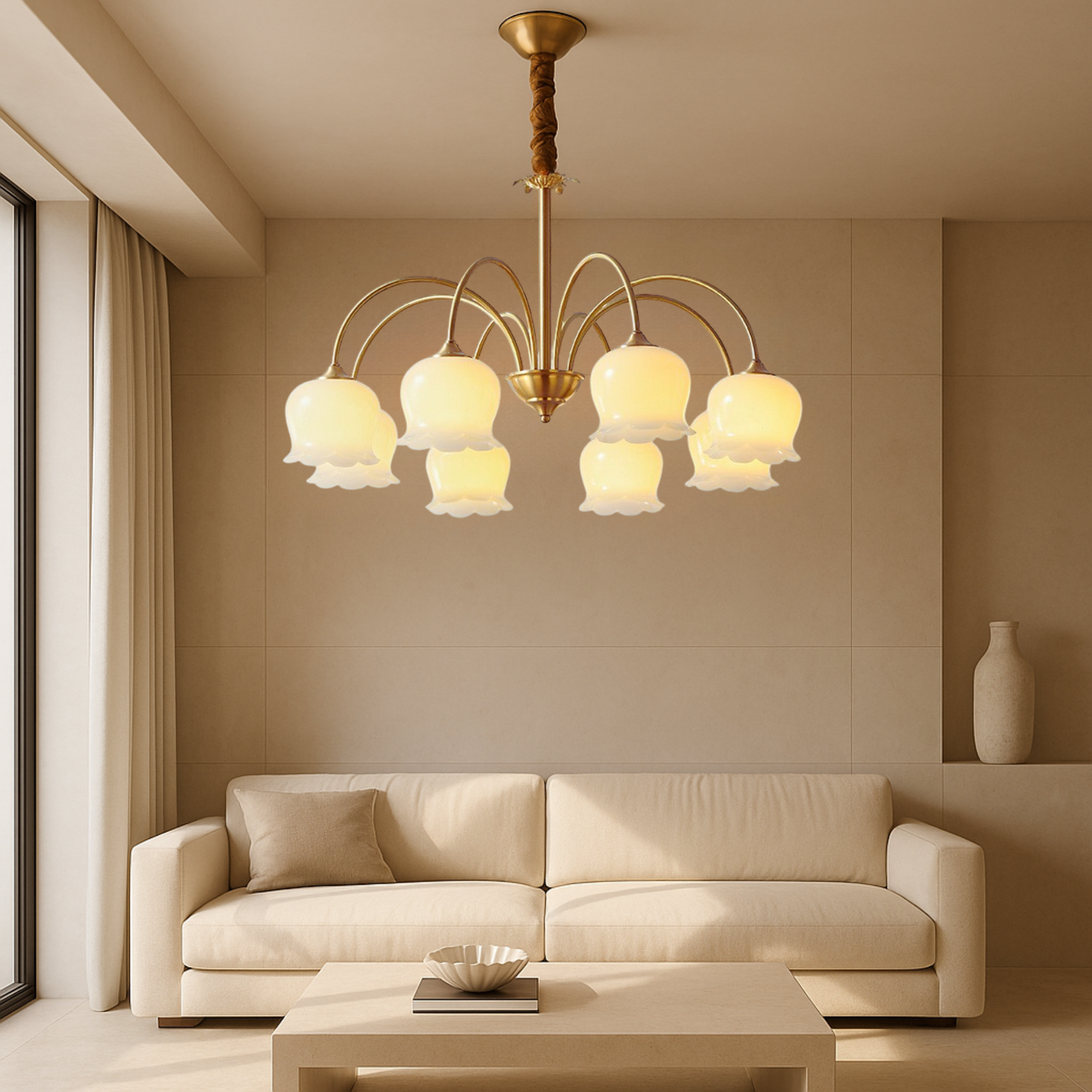 Lustre en cuivre français