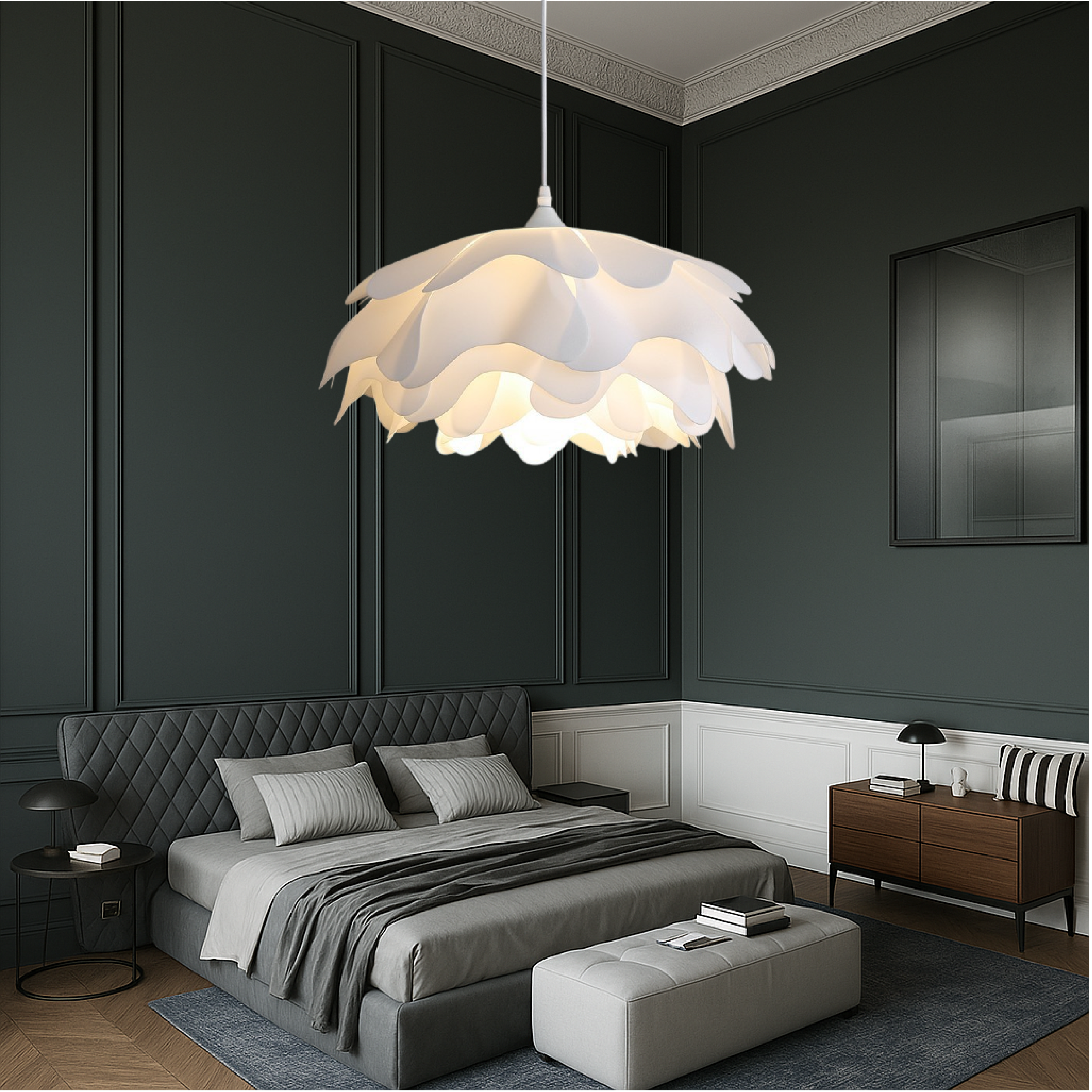 Lampe pendante Peony Mud