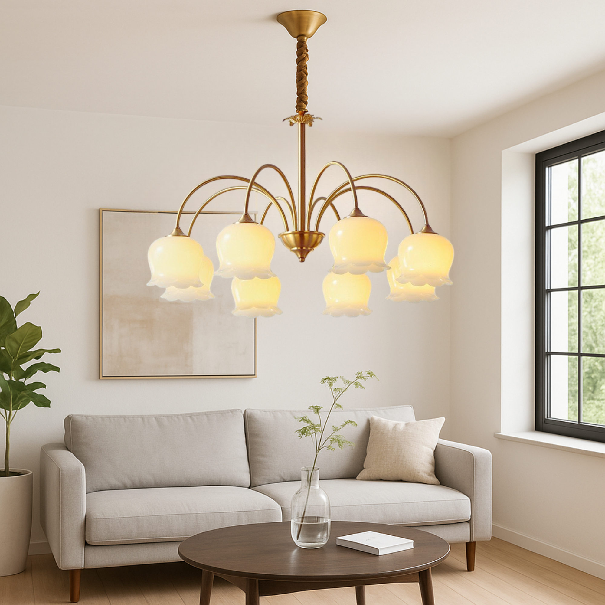 Lustre en cuivre français