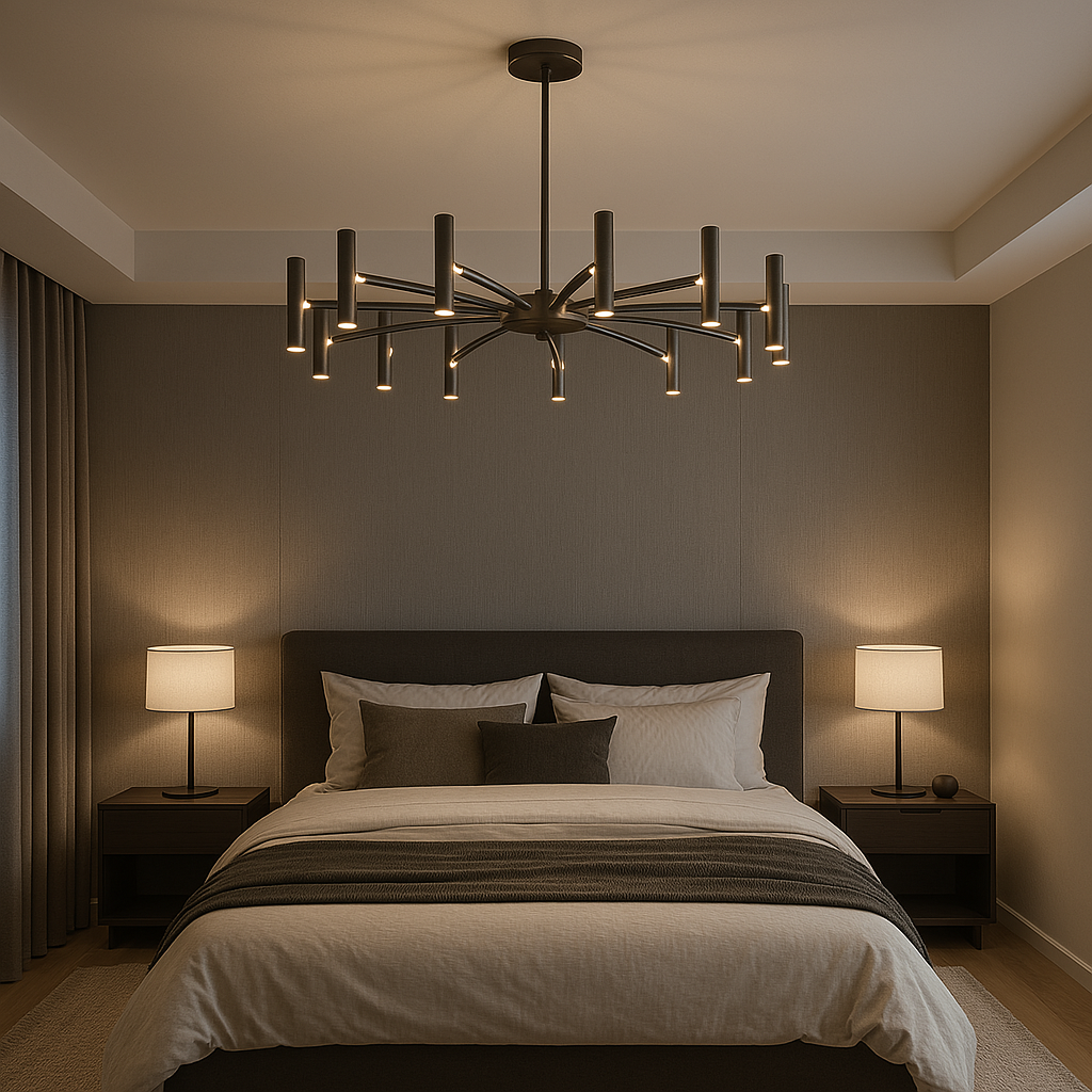 Lustre contemporain 12 têtes