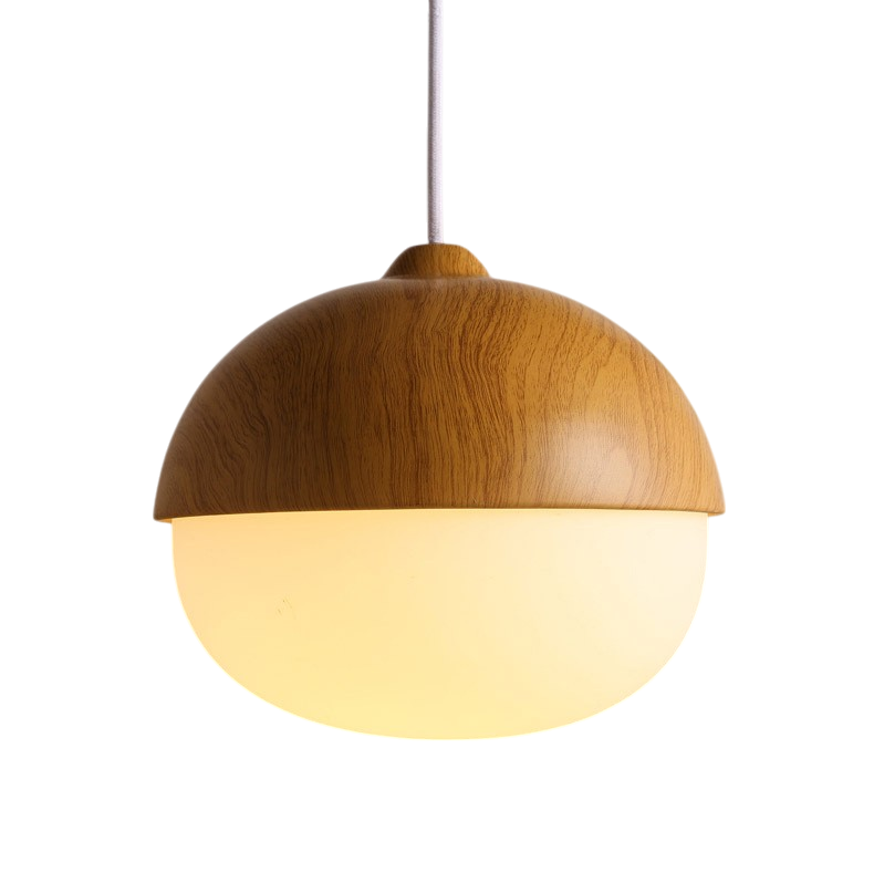 Lampe pendante nordique en bois