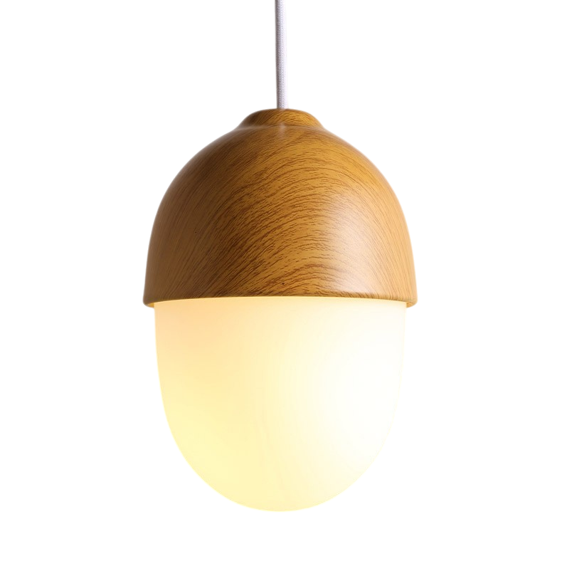 Lampe pendante nordique en bois