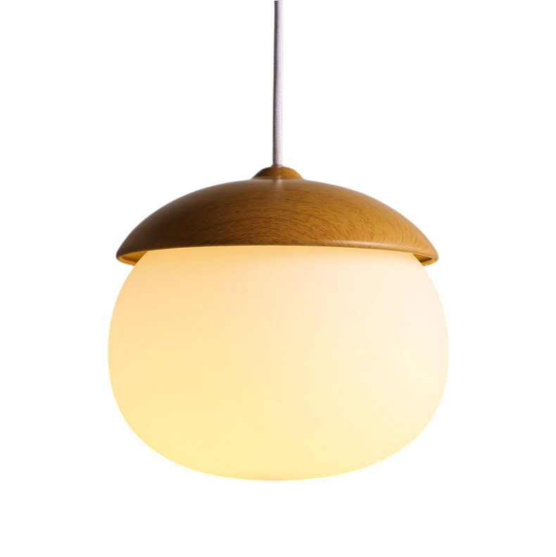 Lampe pendante nordique en bois