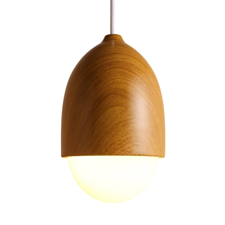 Lampe pendante nordique en bois