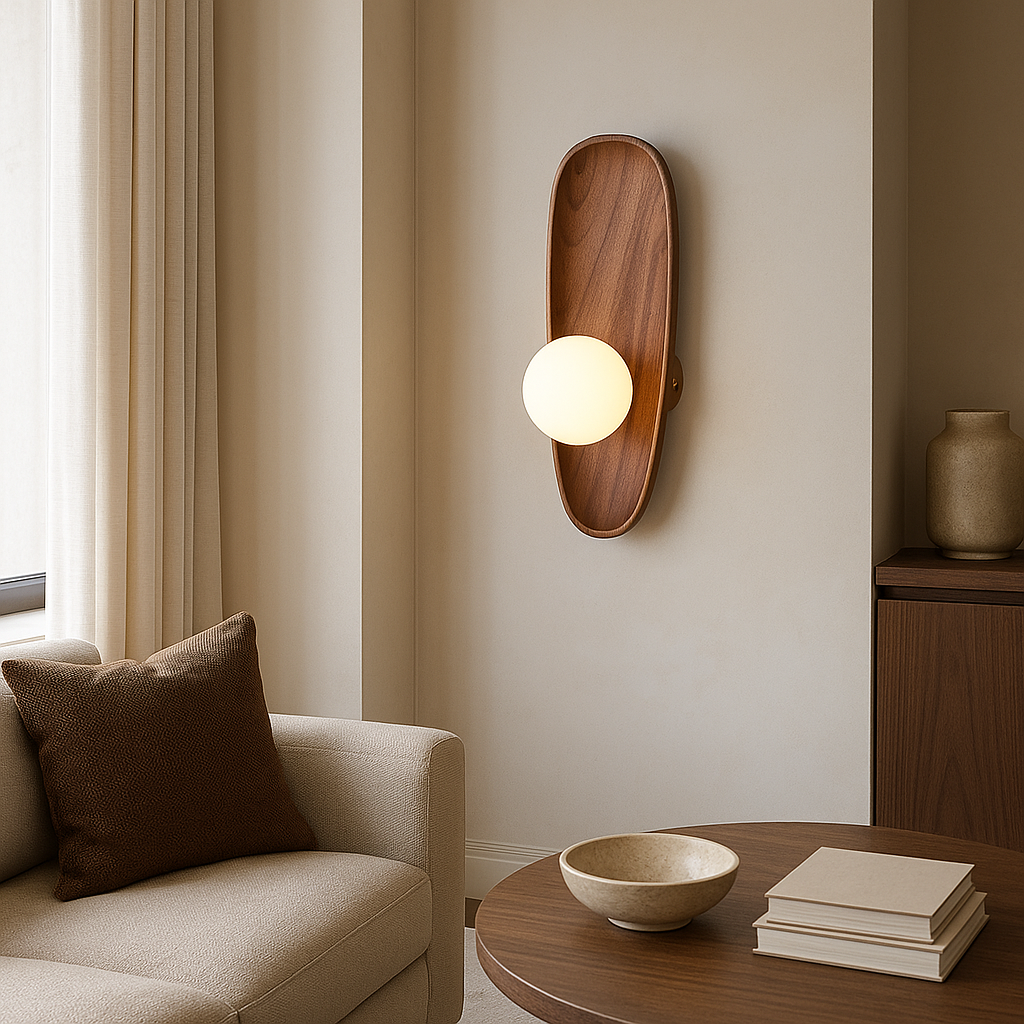 Lampe murale en bois Mirdor