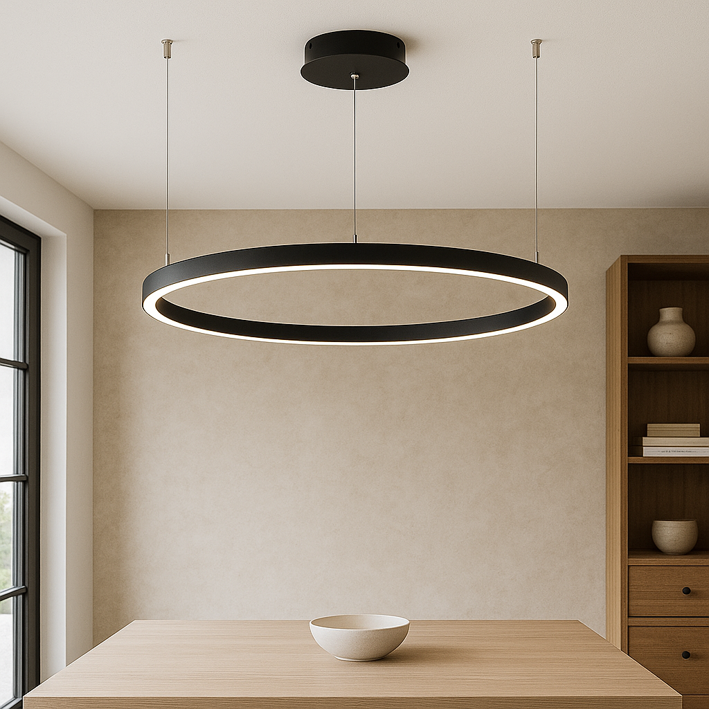 Lampe pendante anneau nordique