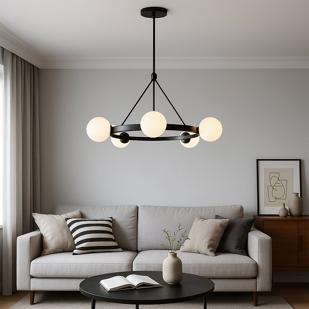 Lustre nordique à 5 têtes Uskas