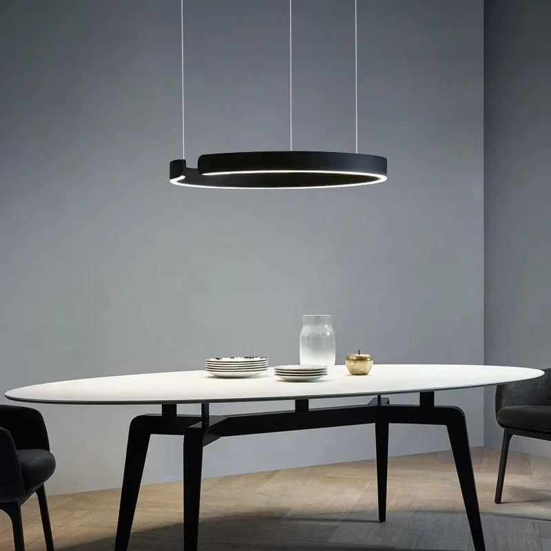 Lampe pendante moderne en forme de cercle