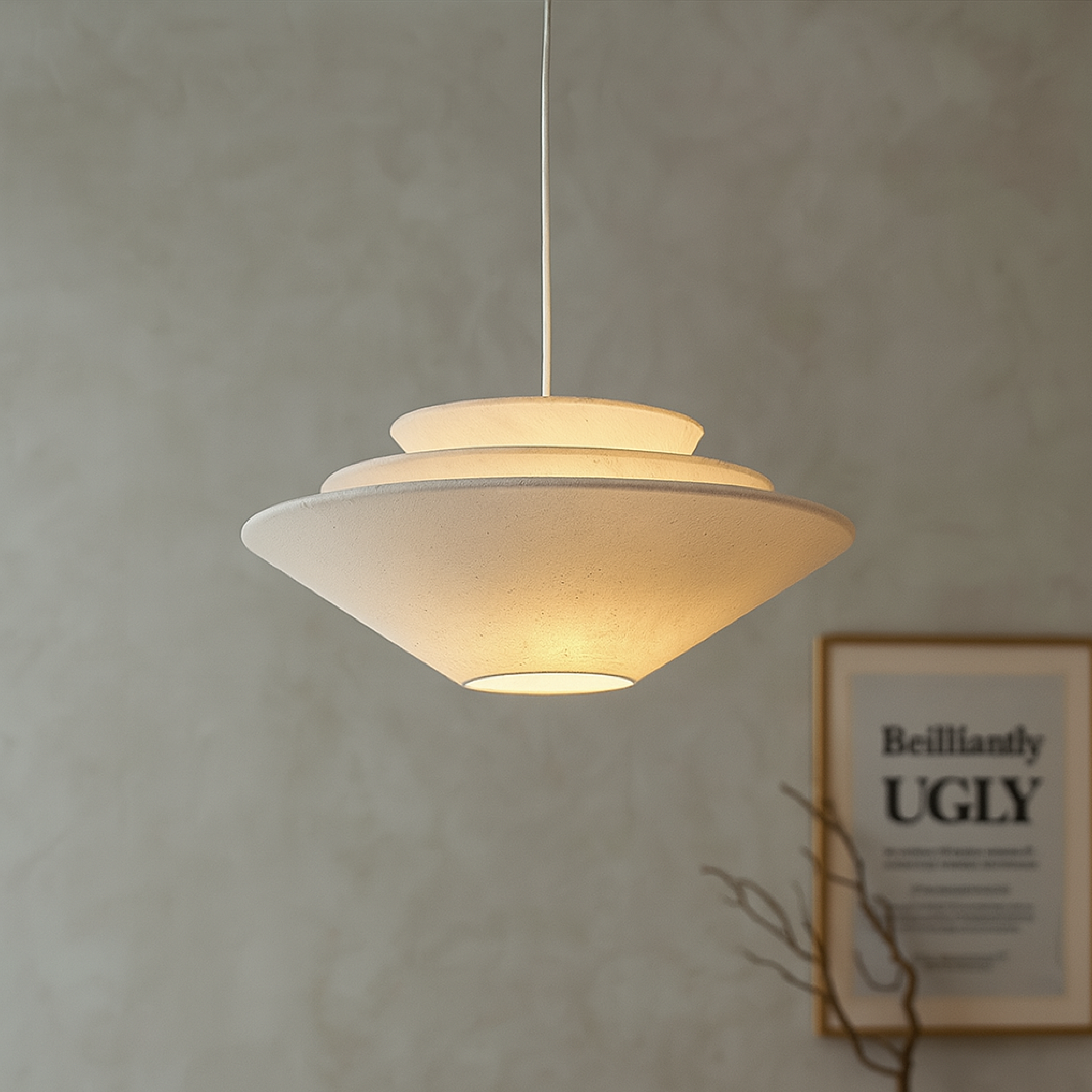 Lampe suspendue multicouche Wabi Sabi