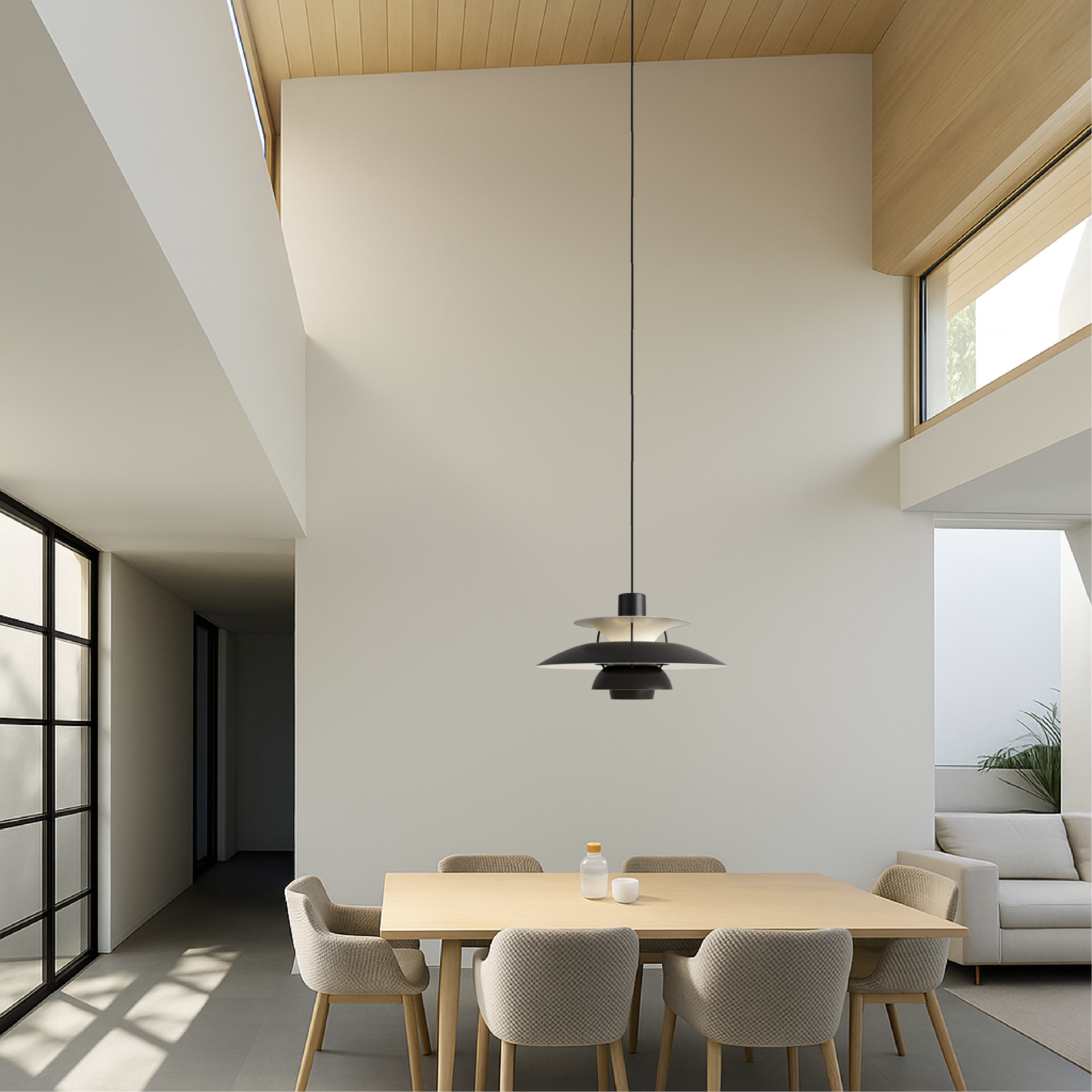 Lampe suspendue multicouche danoise