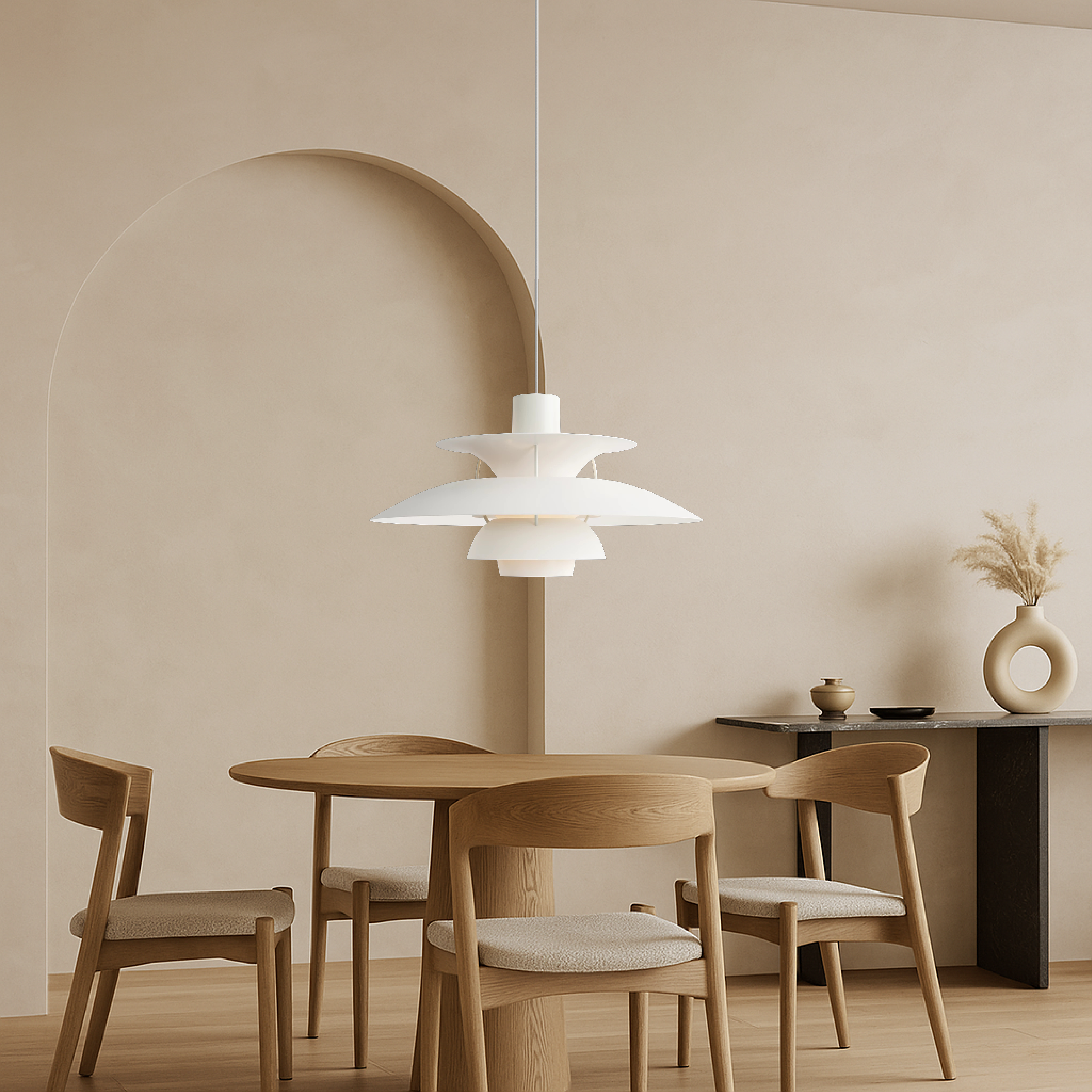 Lampe suspendue multicouche danoise