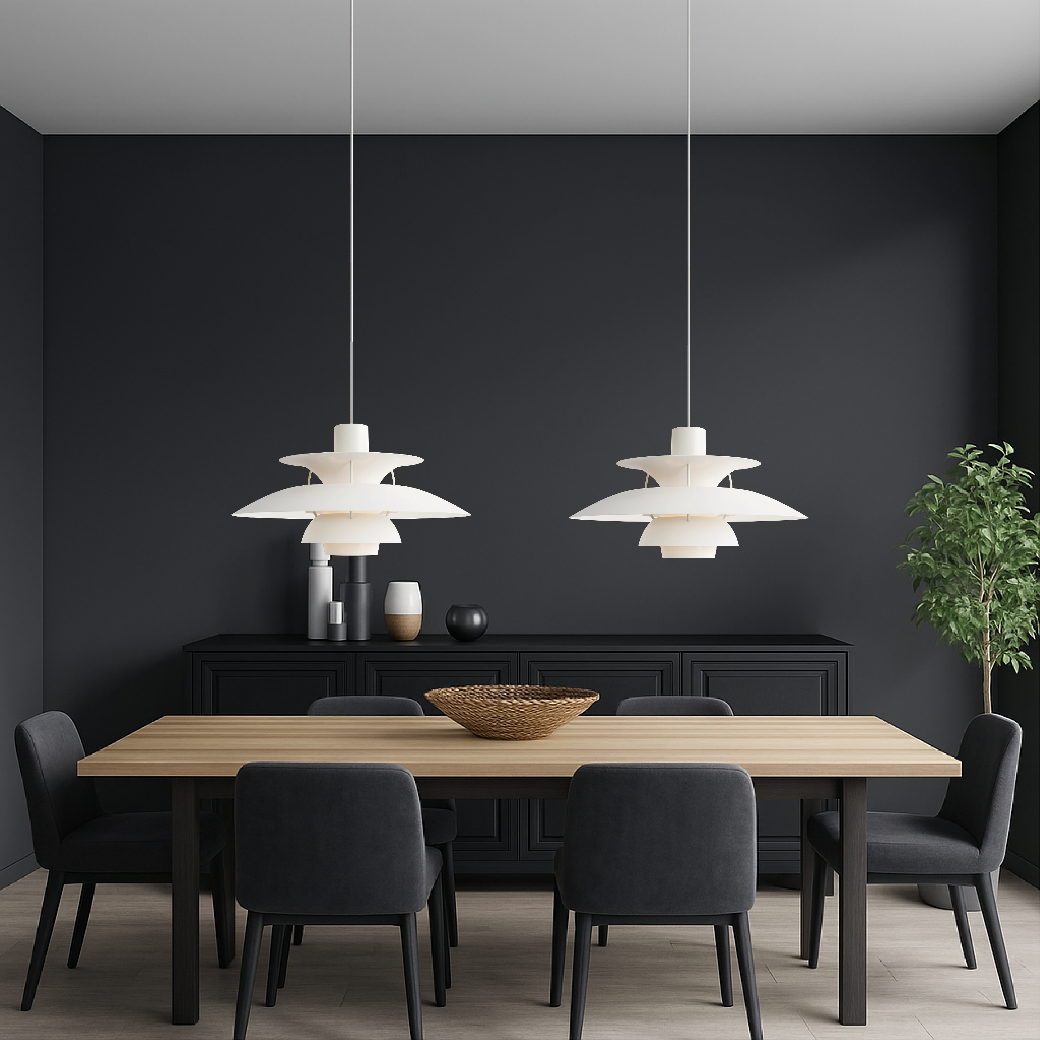 Lampe suspendue multicouche danoise