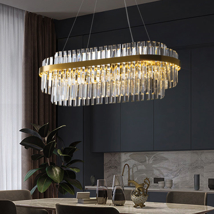 Lustre de luxe en cristal
