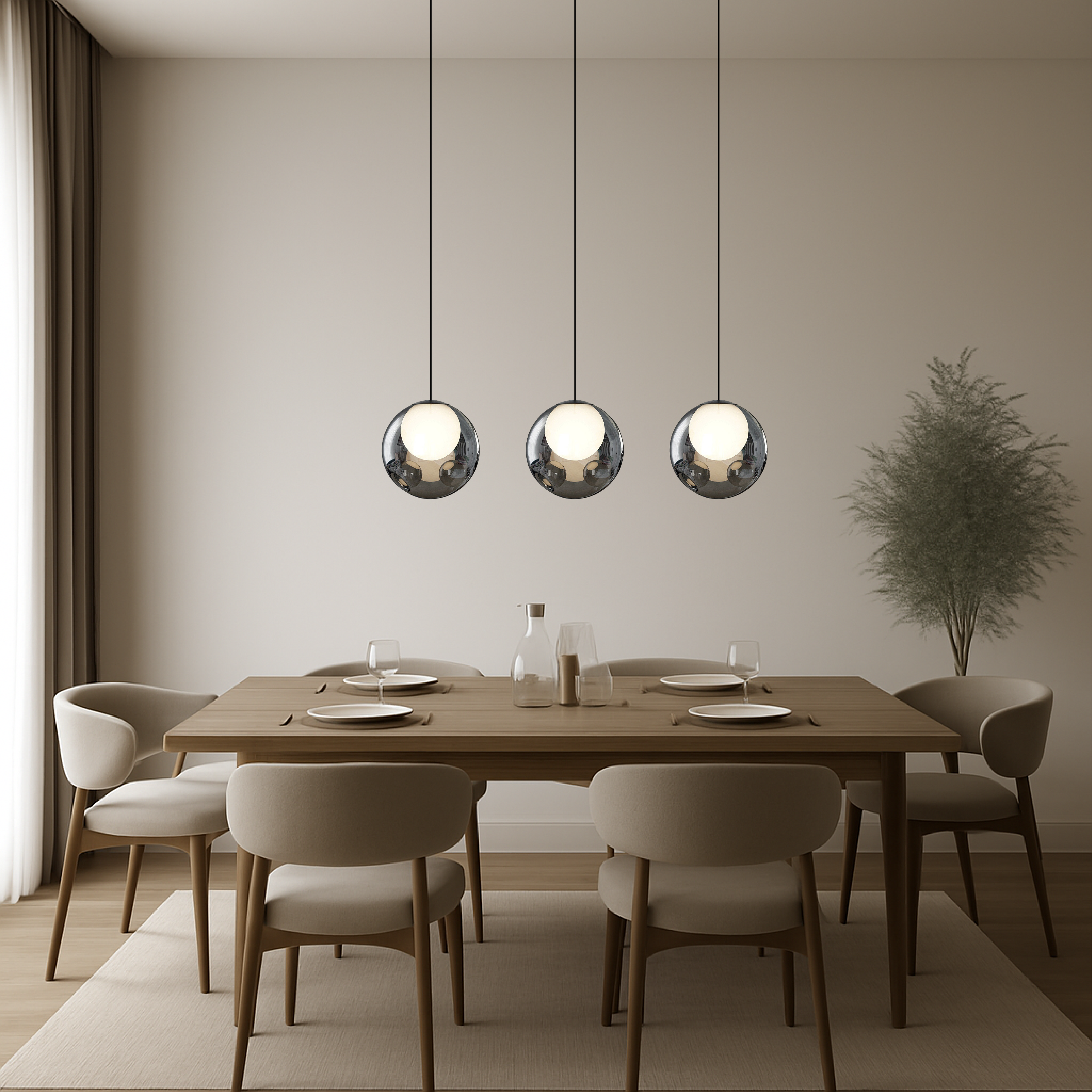 Pendentif en verre italien