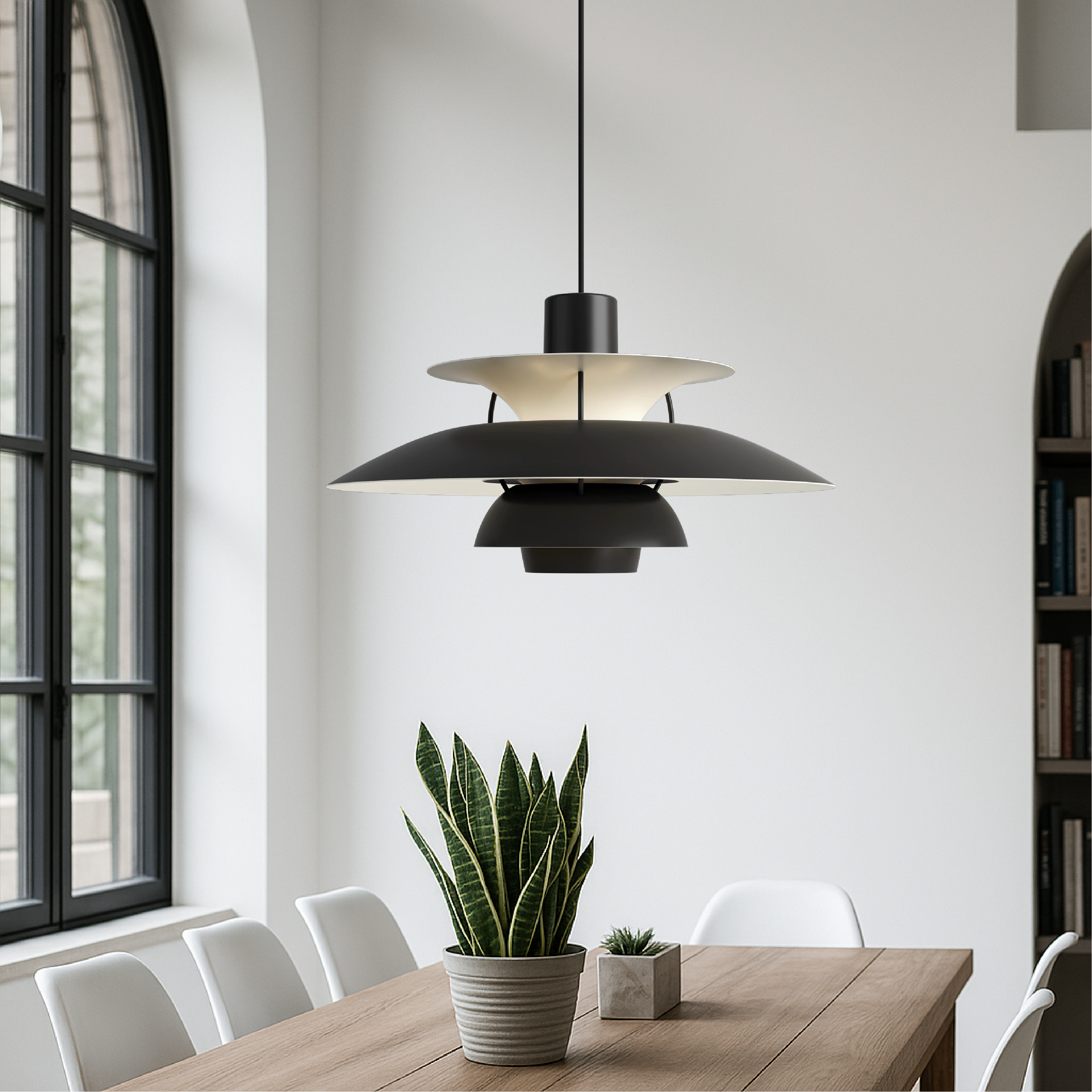 Lampe suspendue multicouche danoise