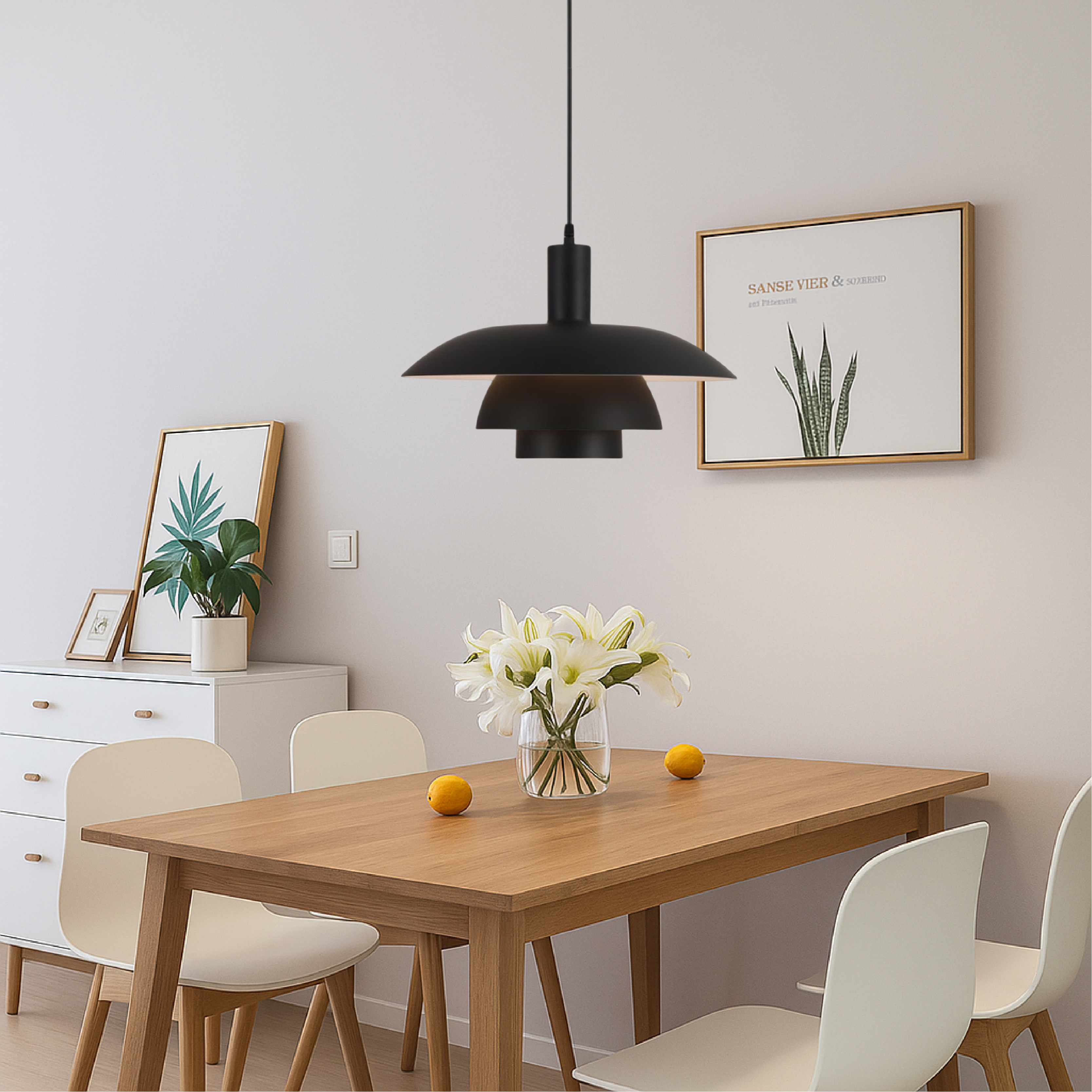 Lampe suspendue de style danois d'Irda