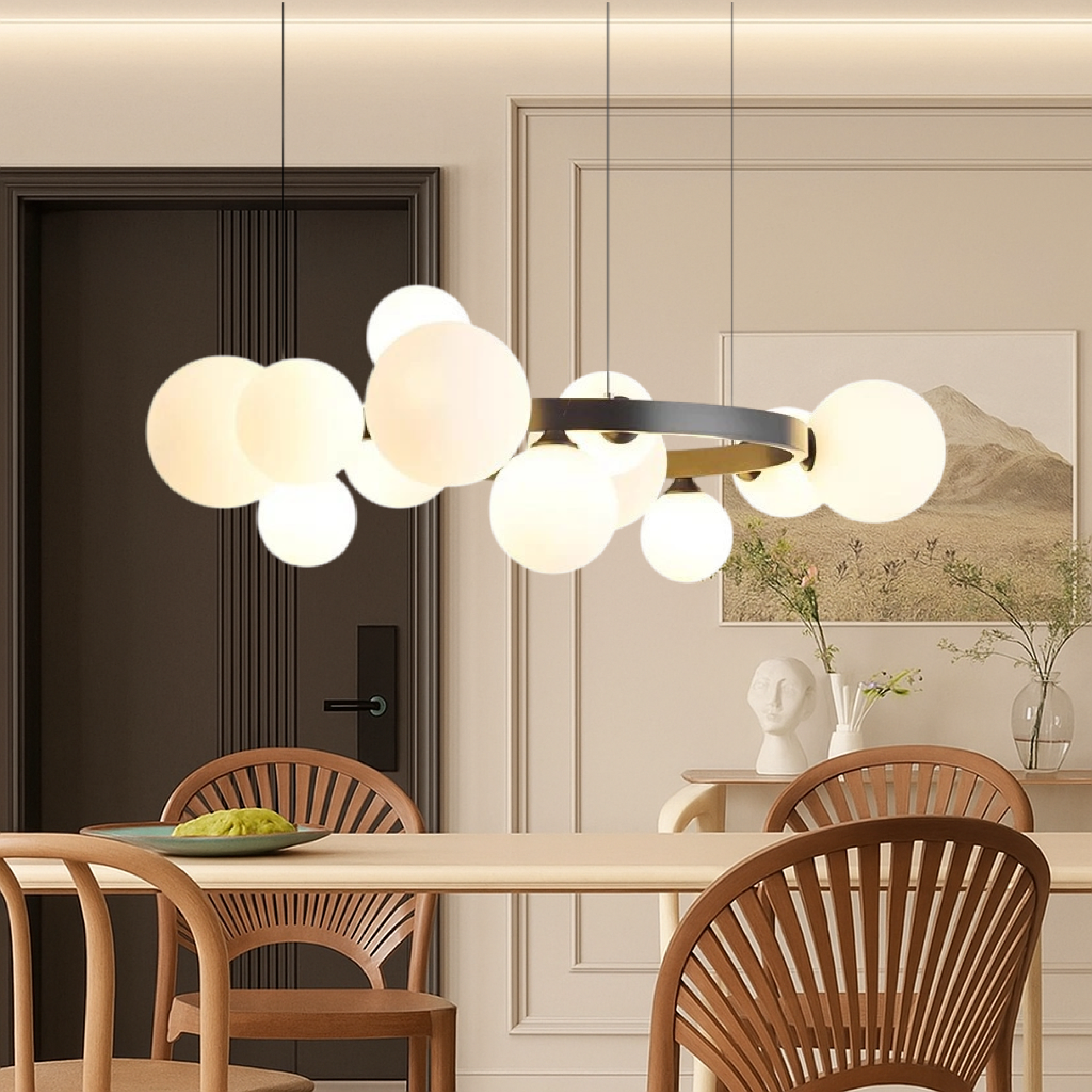 Lustre de salon nordique