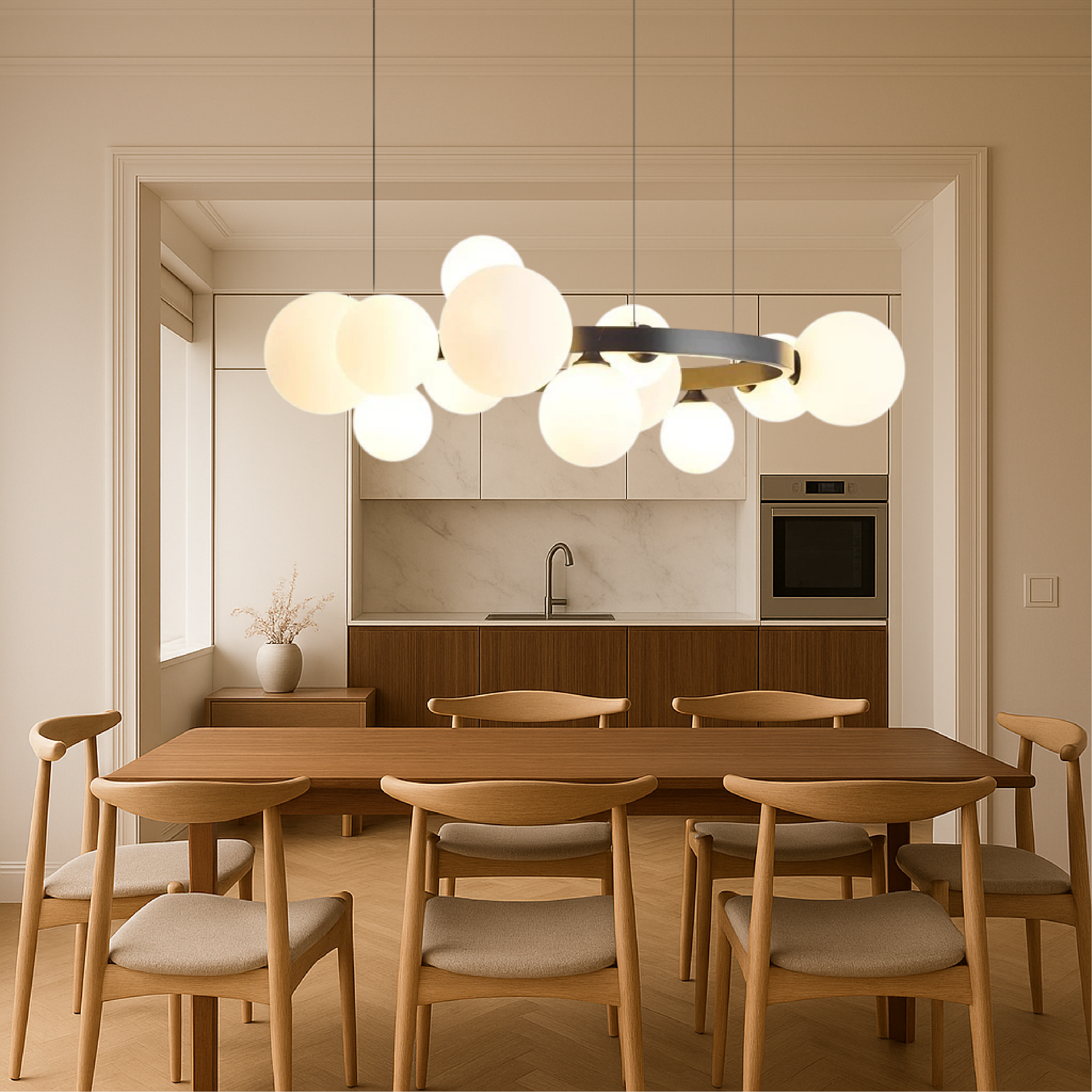 Lustre de salon nordique