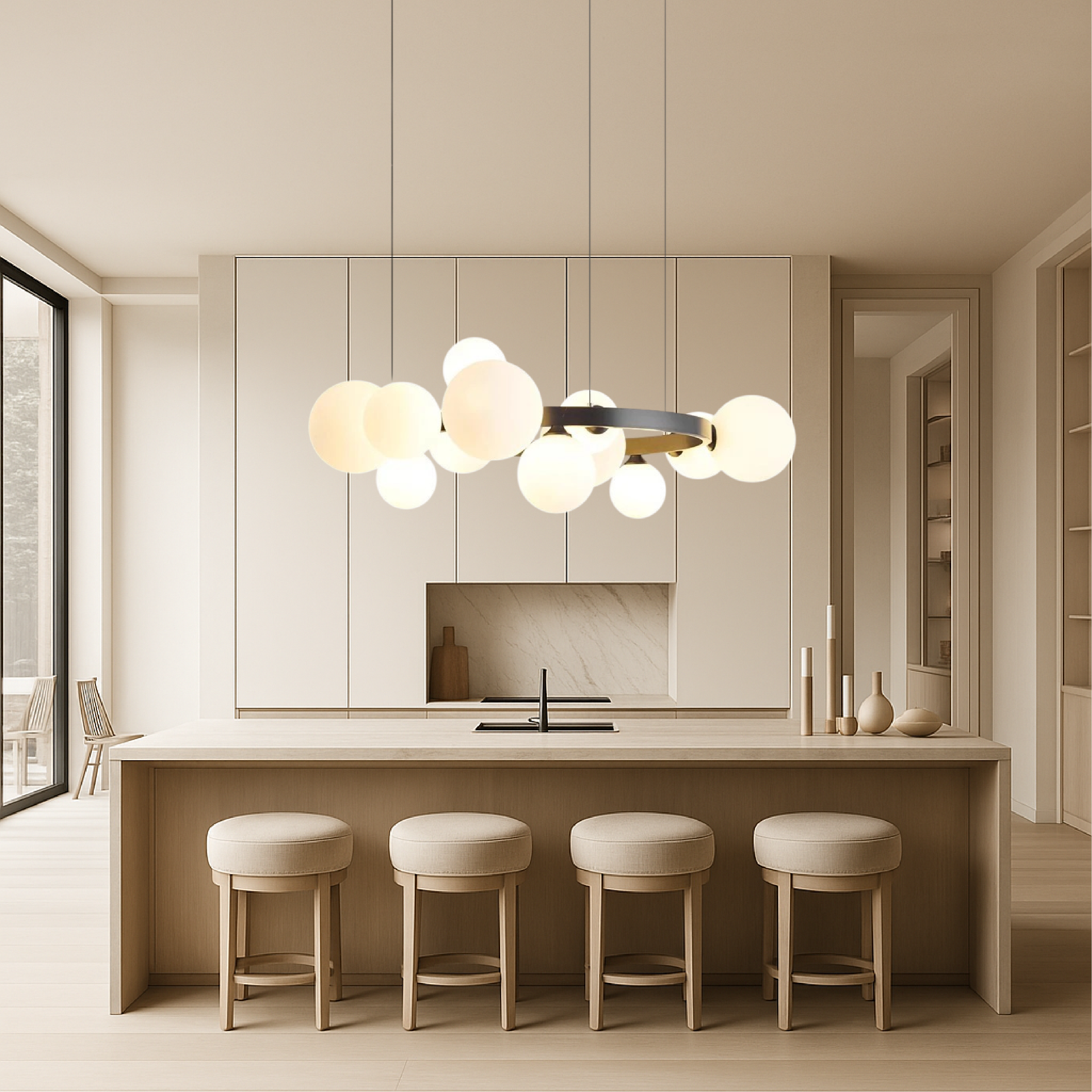 Lustre de salon nordique