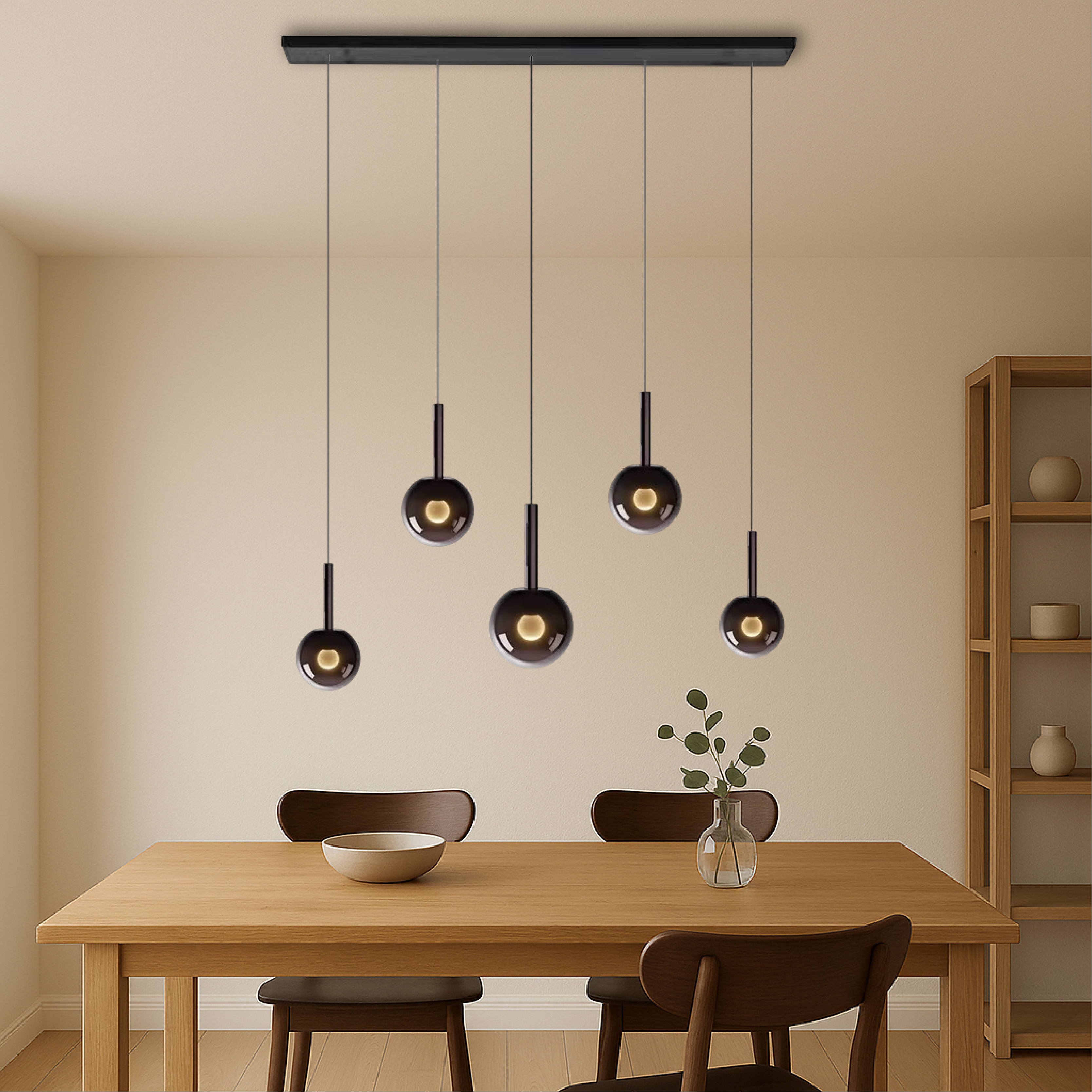 Lampe pendante scandinave en verre