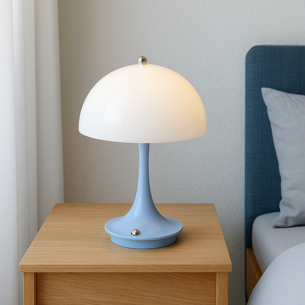 Lampe à poser en forme de champignon