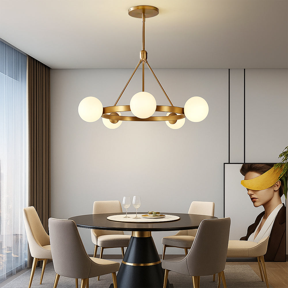 Lustre nordique à 5 têtes Uskas