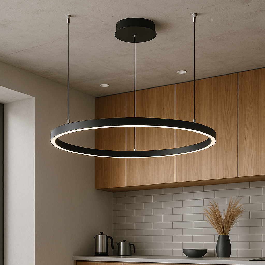 Lampe pendante anneau nordique