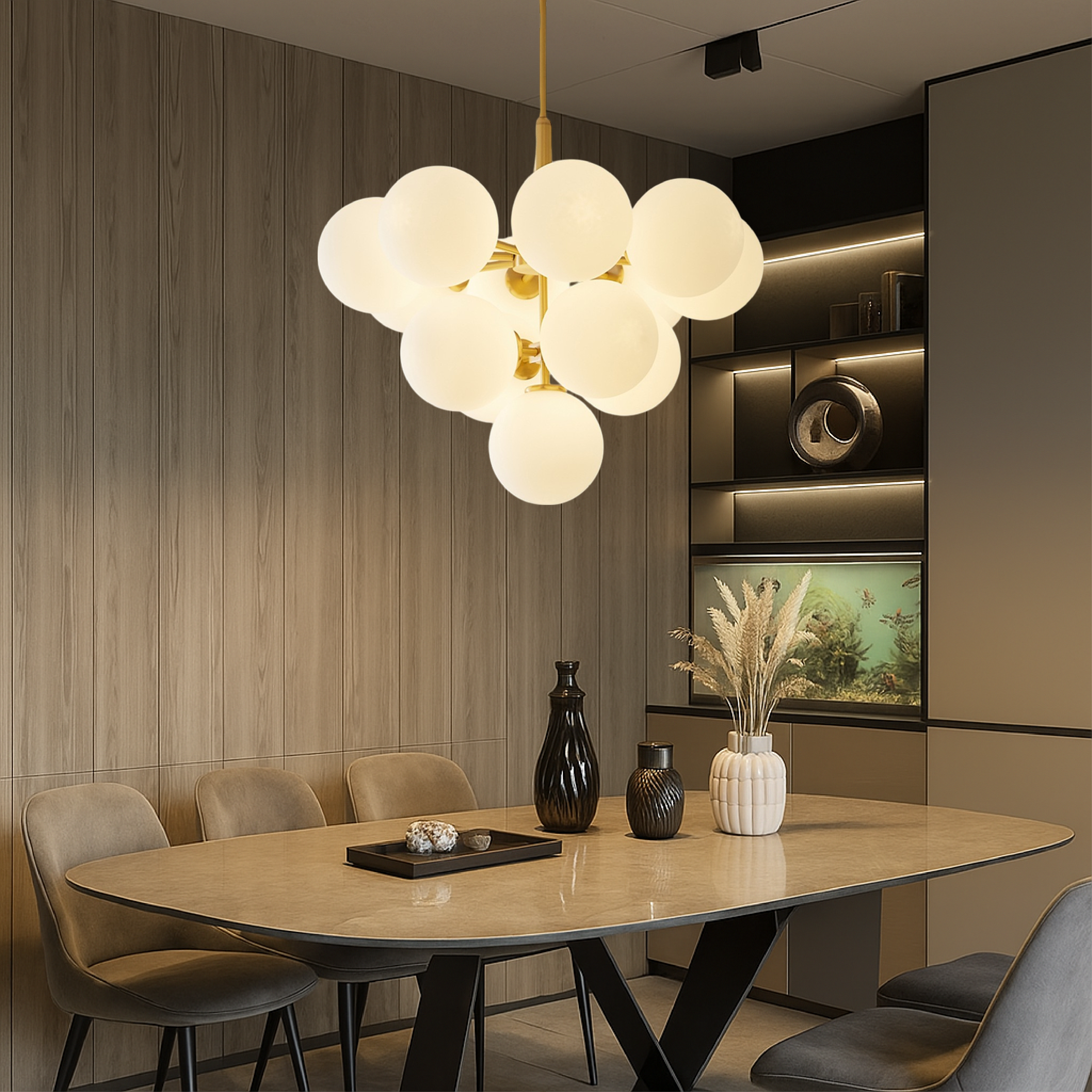 Lustre boule nordique