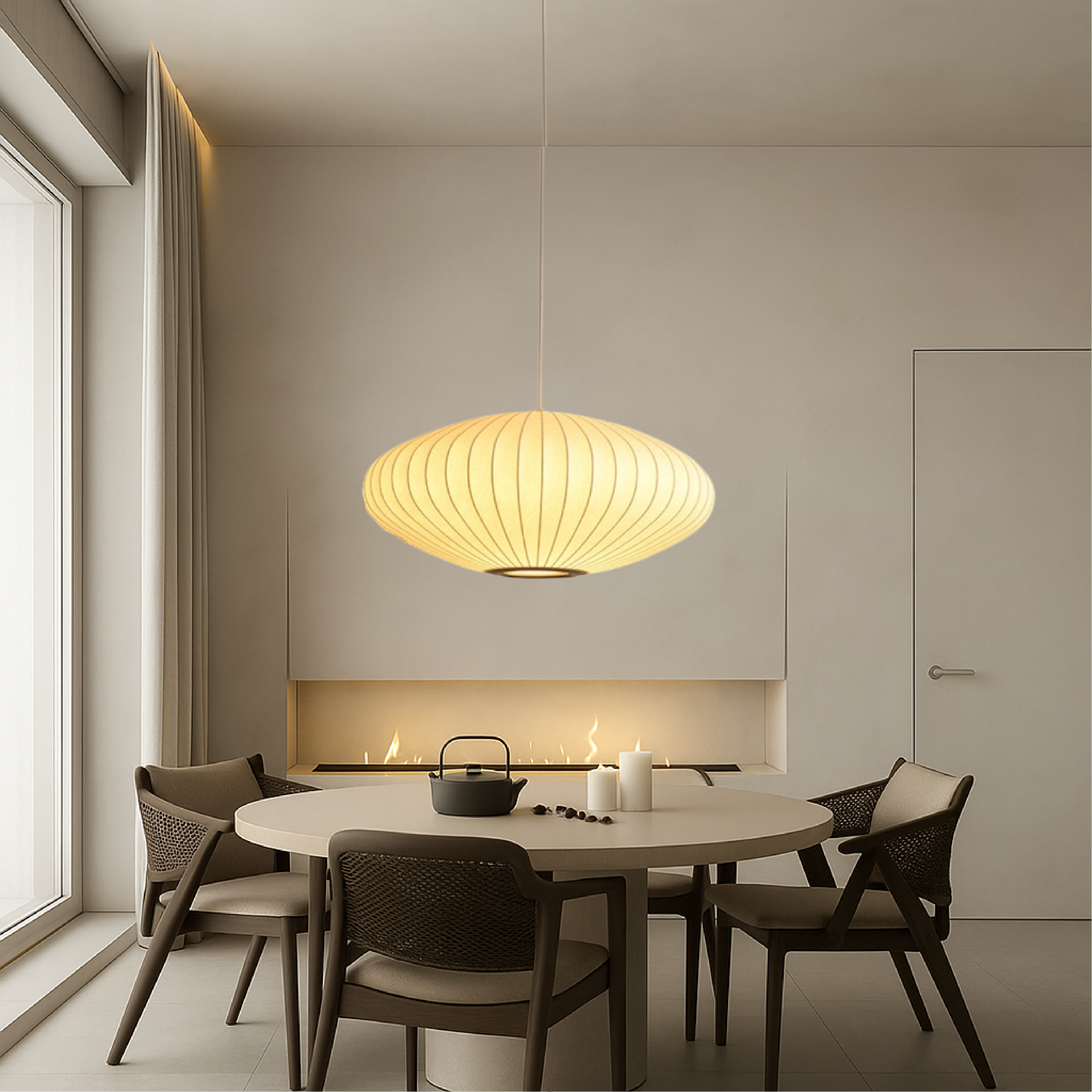 Suspension en soie italienne