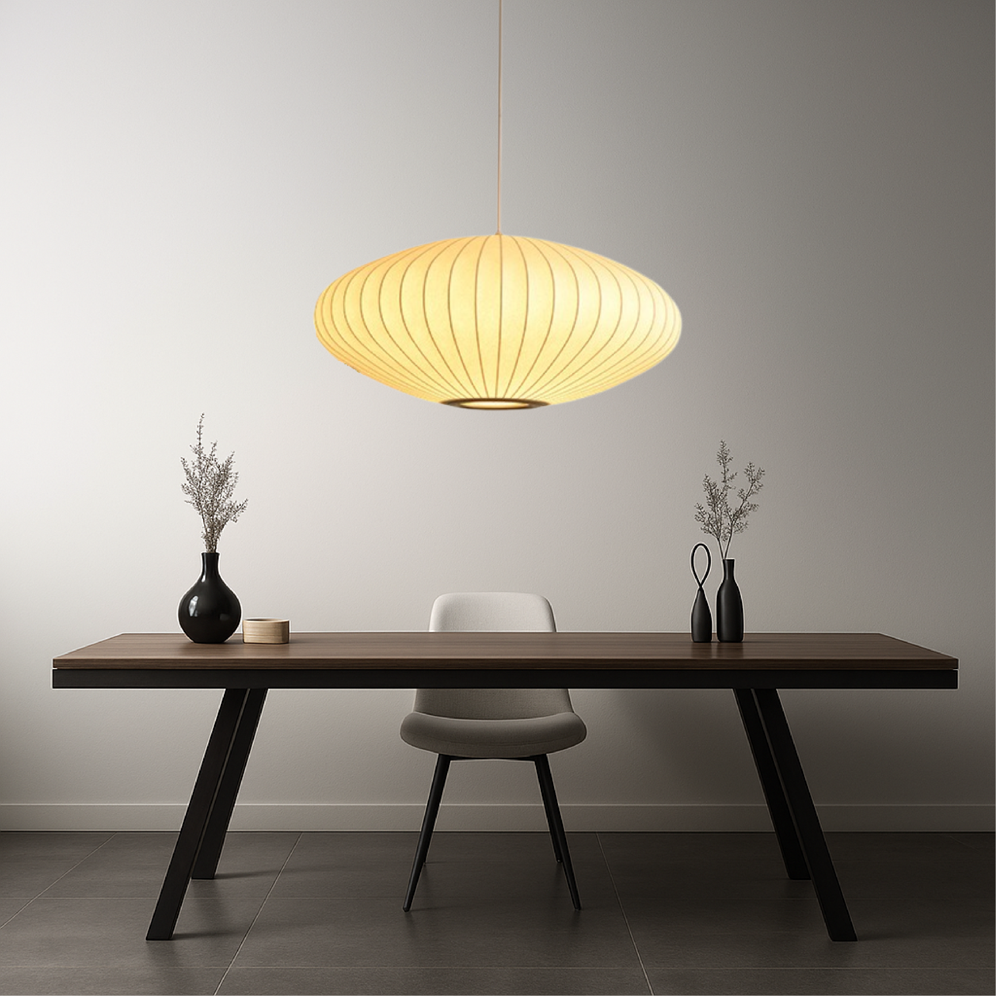 Suspension en soie italienne