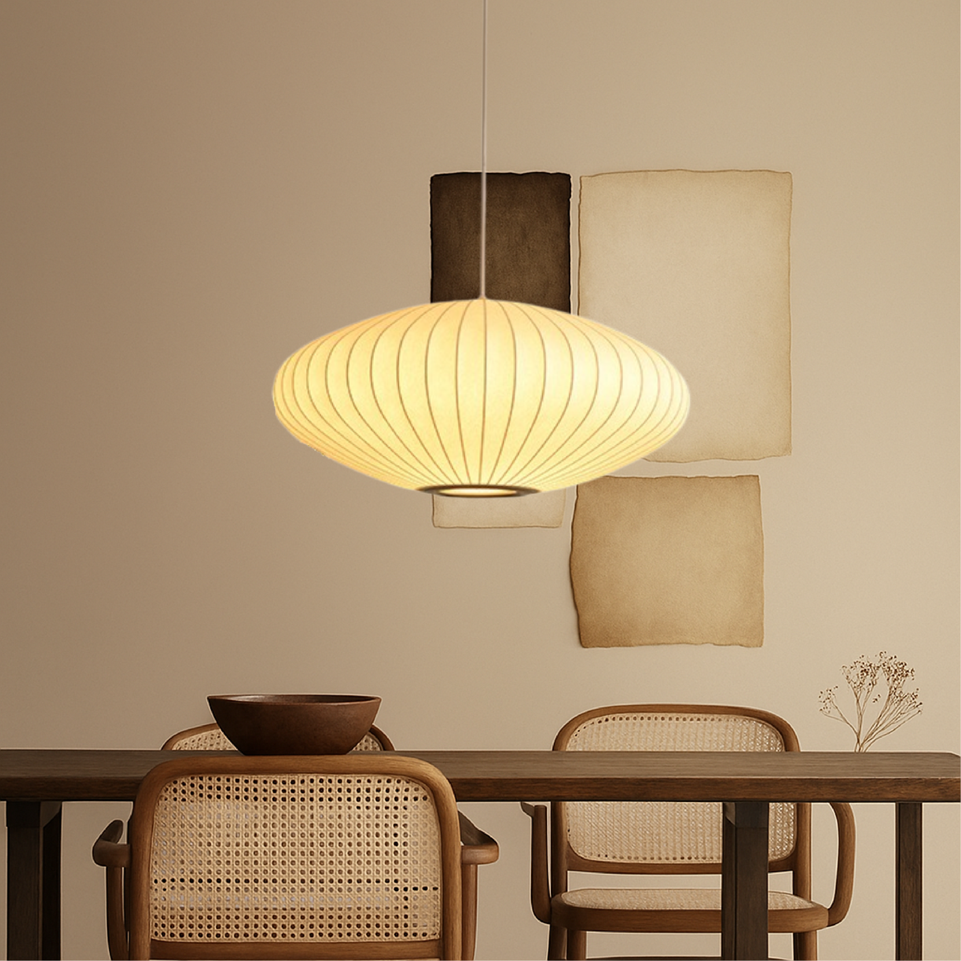 Suspension en soie italienne