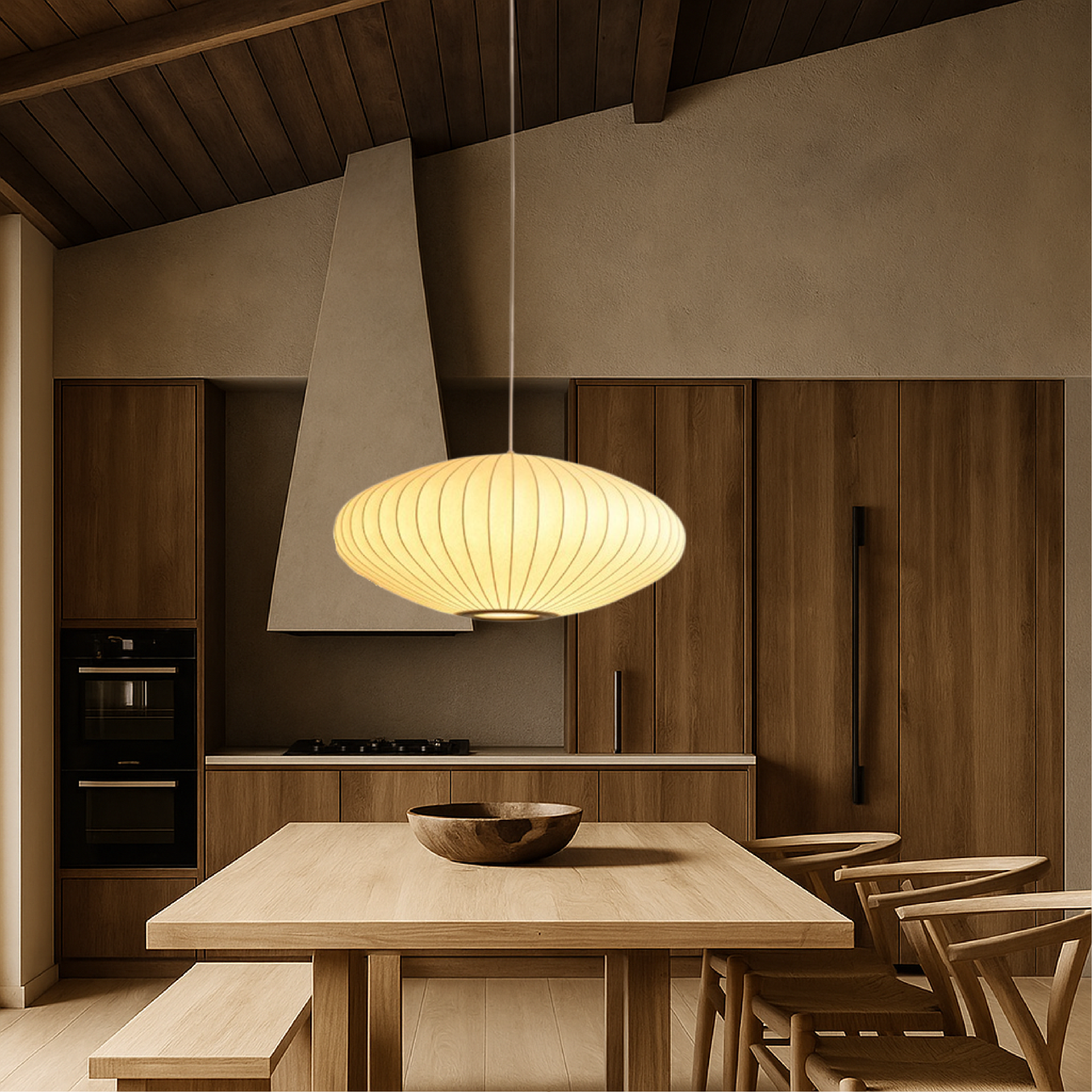 Suspension en soie italienne