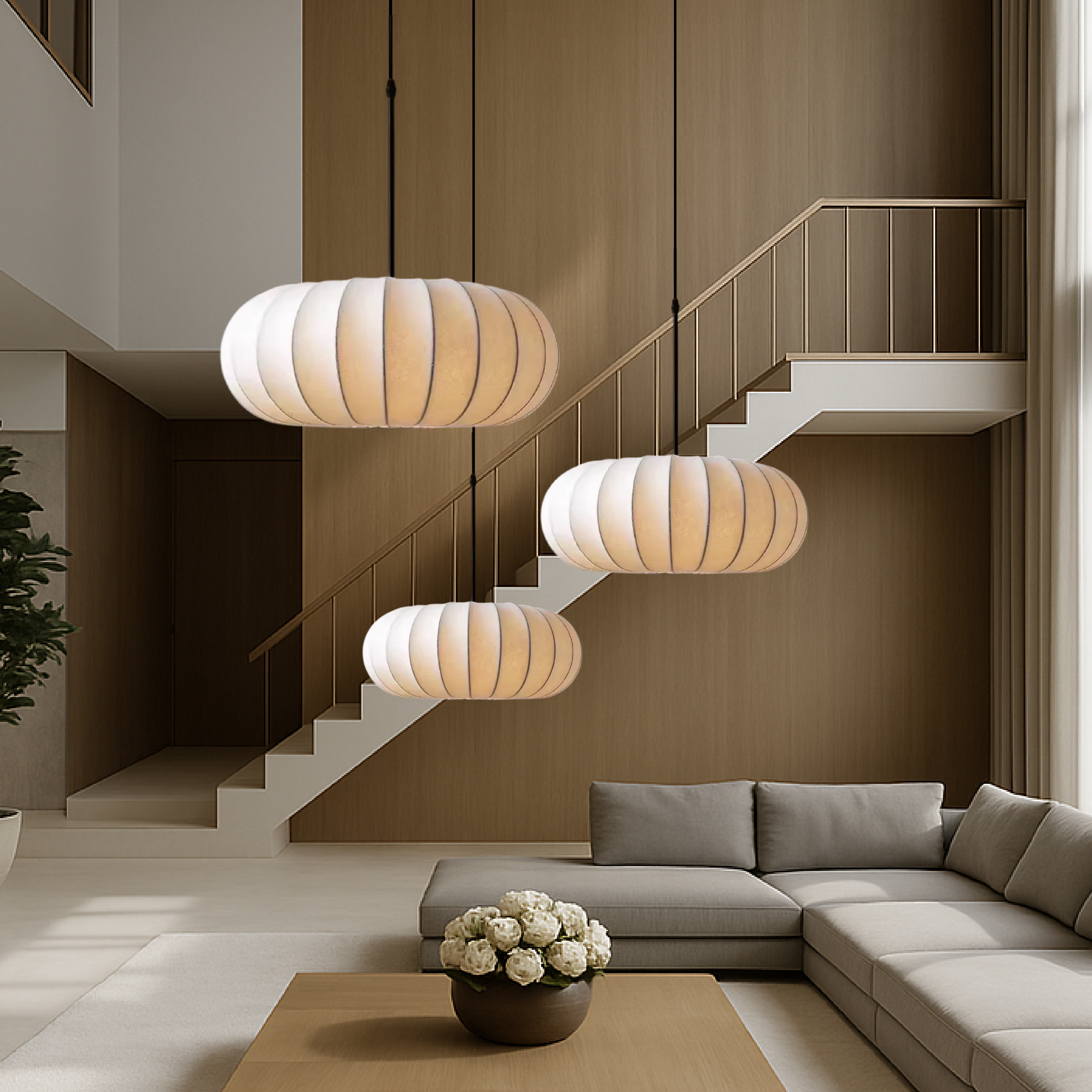 Lampe suspendue en soie Verona