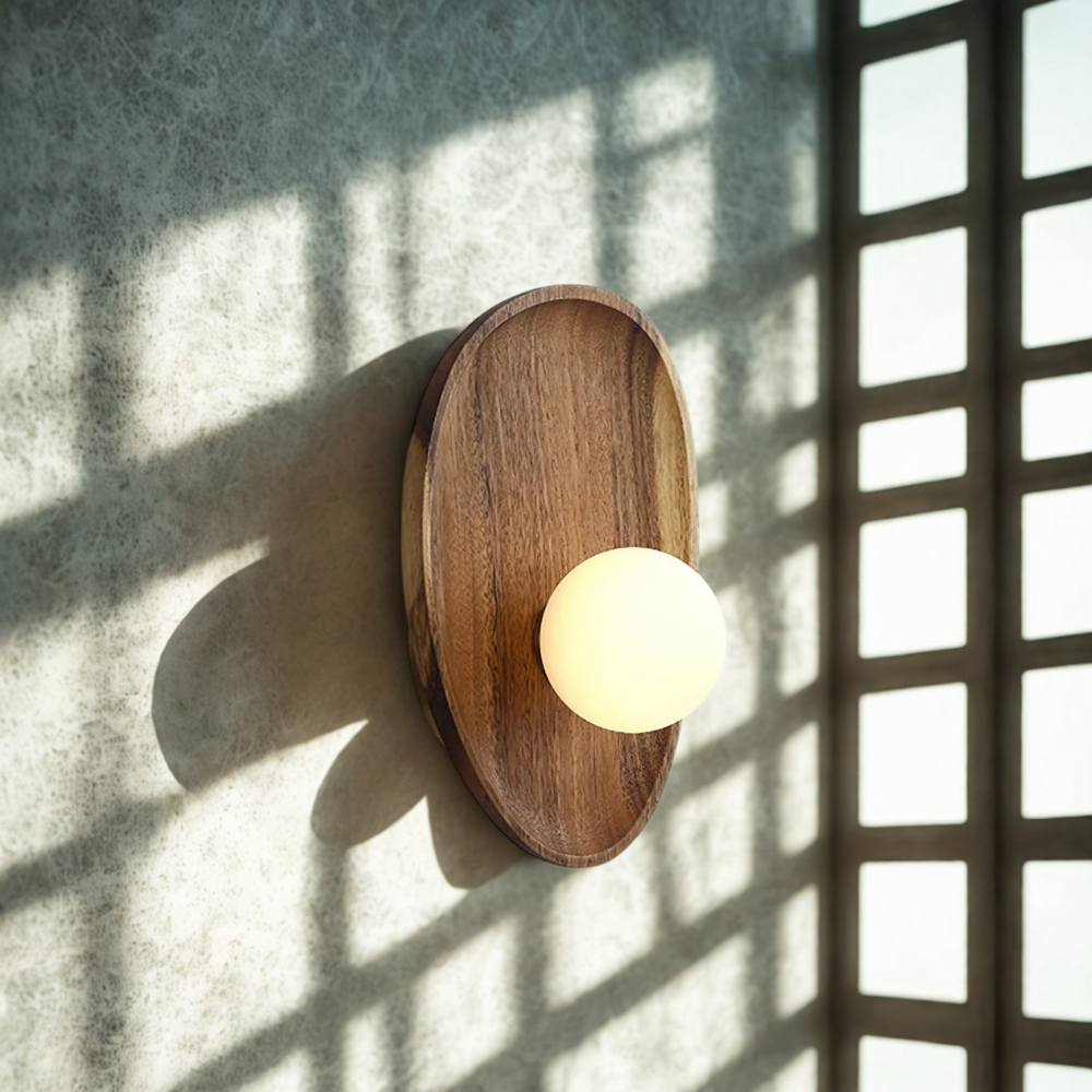 Lampe murale en bois Mirdor