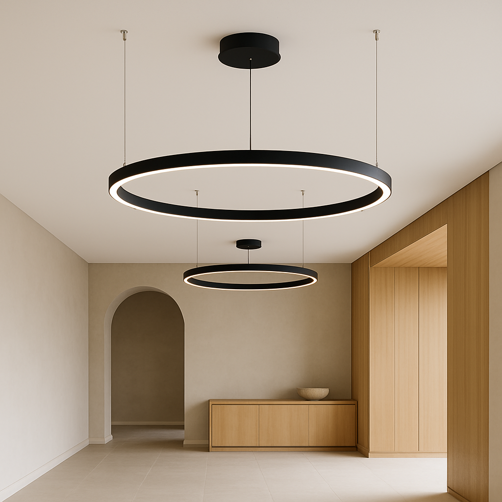 Lampe pendante anneau nordique
