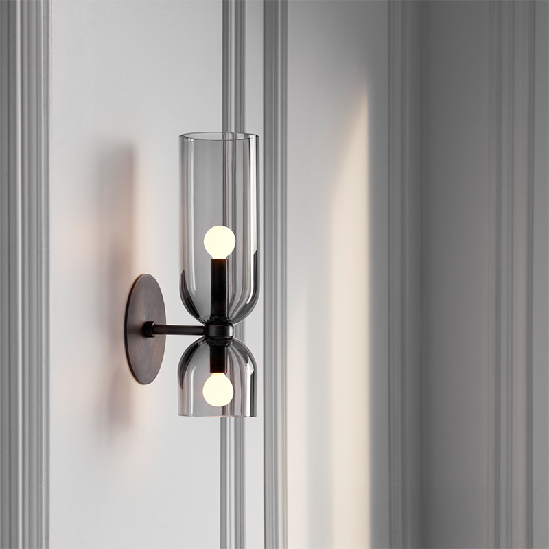 Lampe murale créative en verre