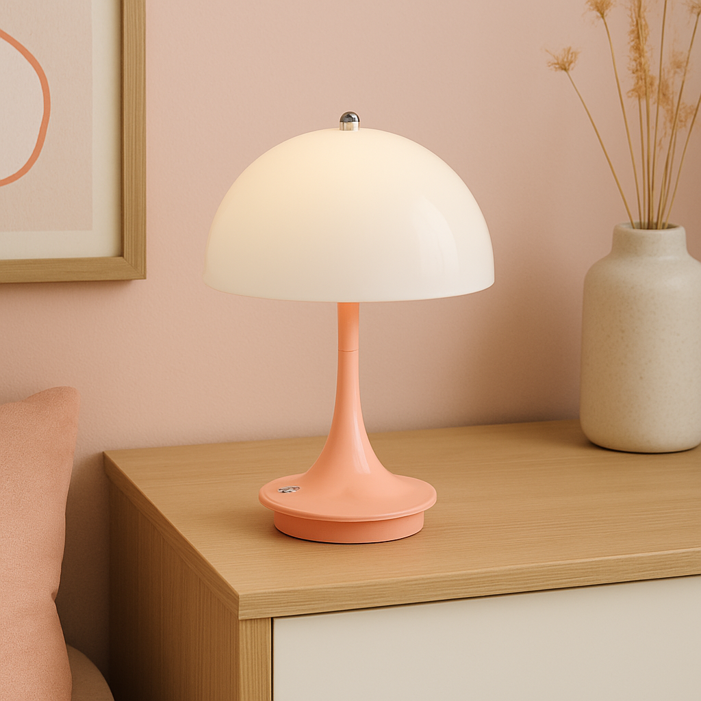 Lampe à poser en forme de champignon