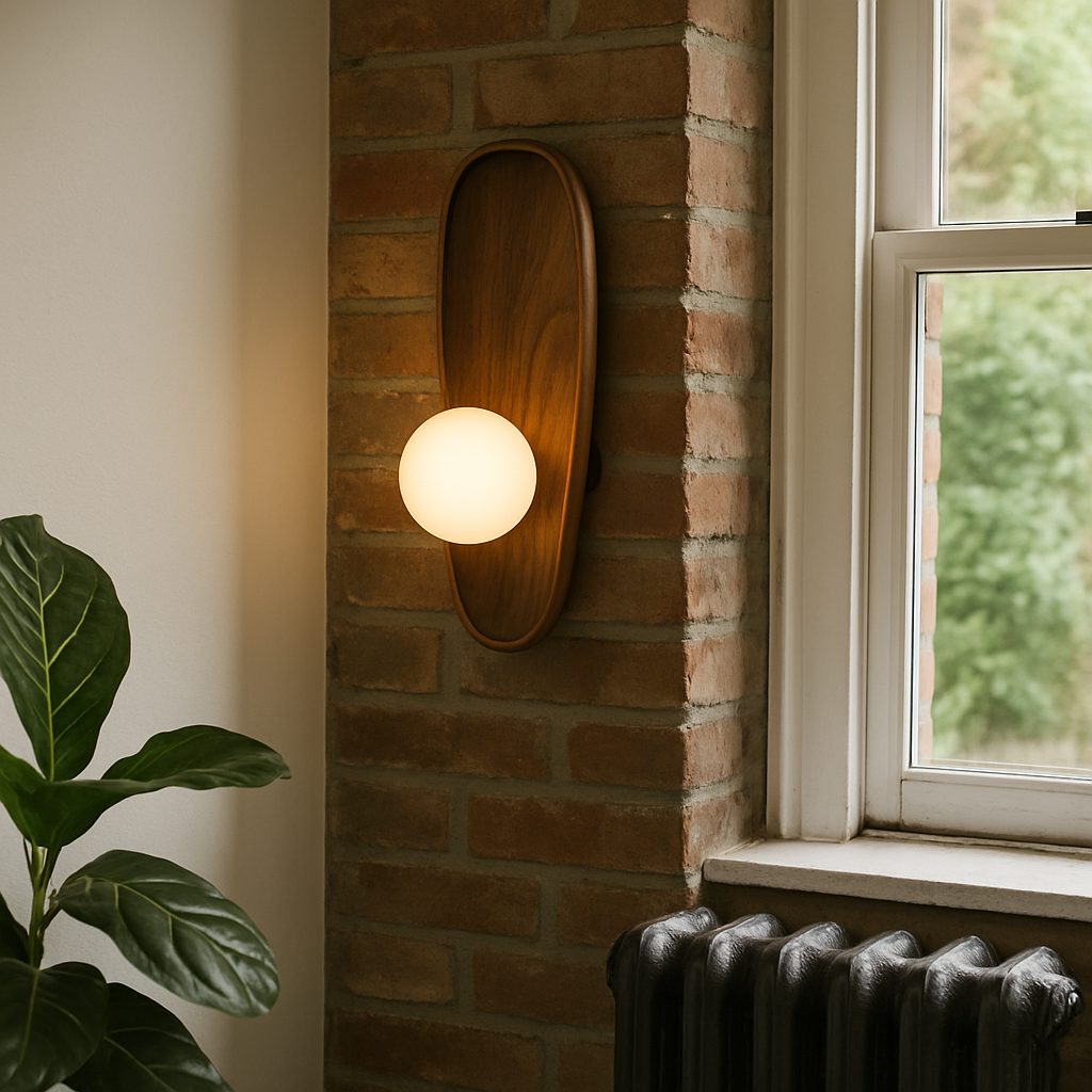 Lampe murale en bois Mirdor