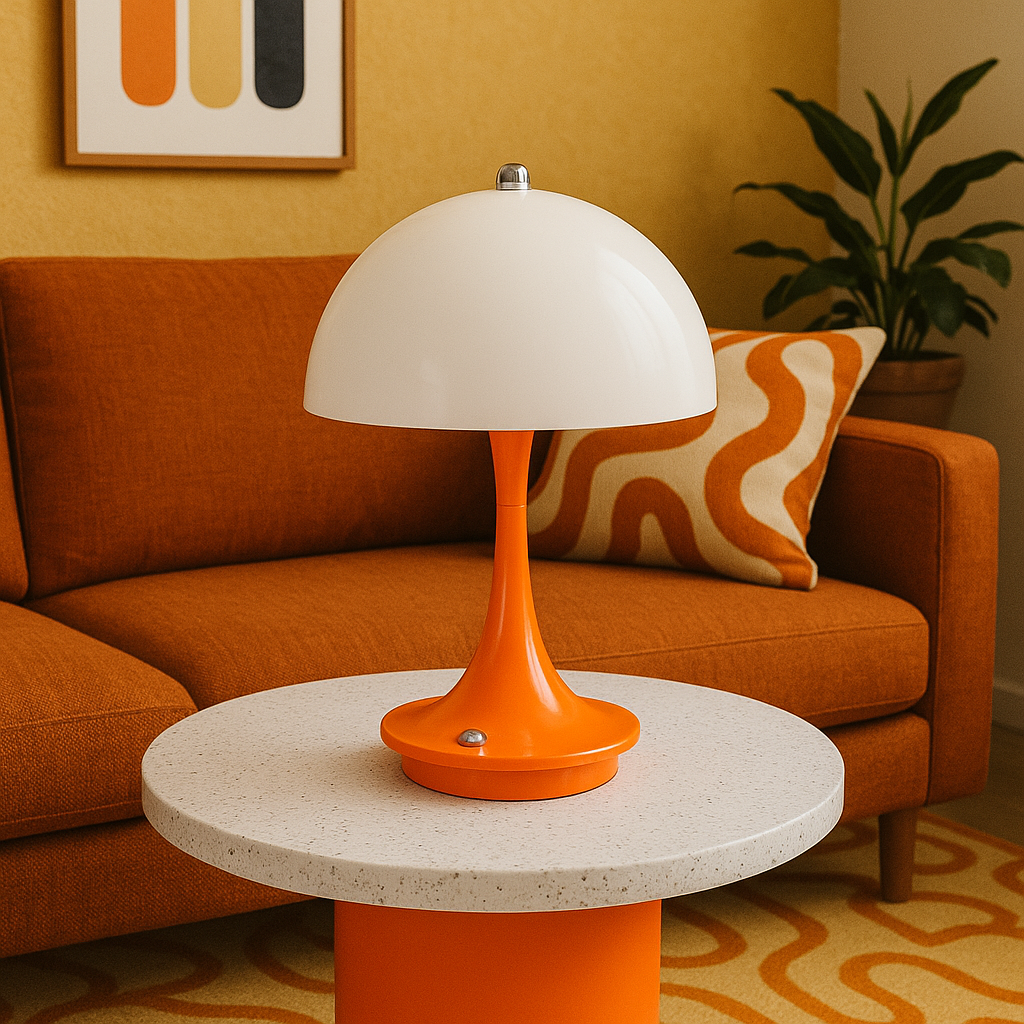 Lampe à poser en forme de champignon