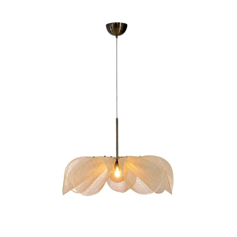 Lampe suspendue en tissu vintage