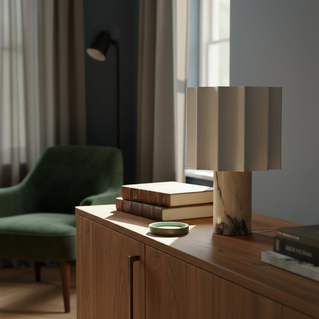 Lampe à poser en marbre Mirna