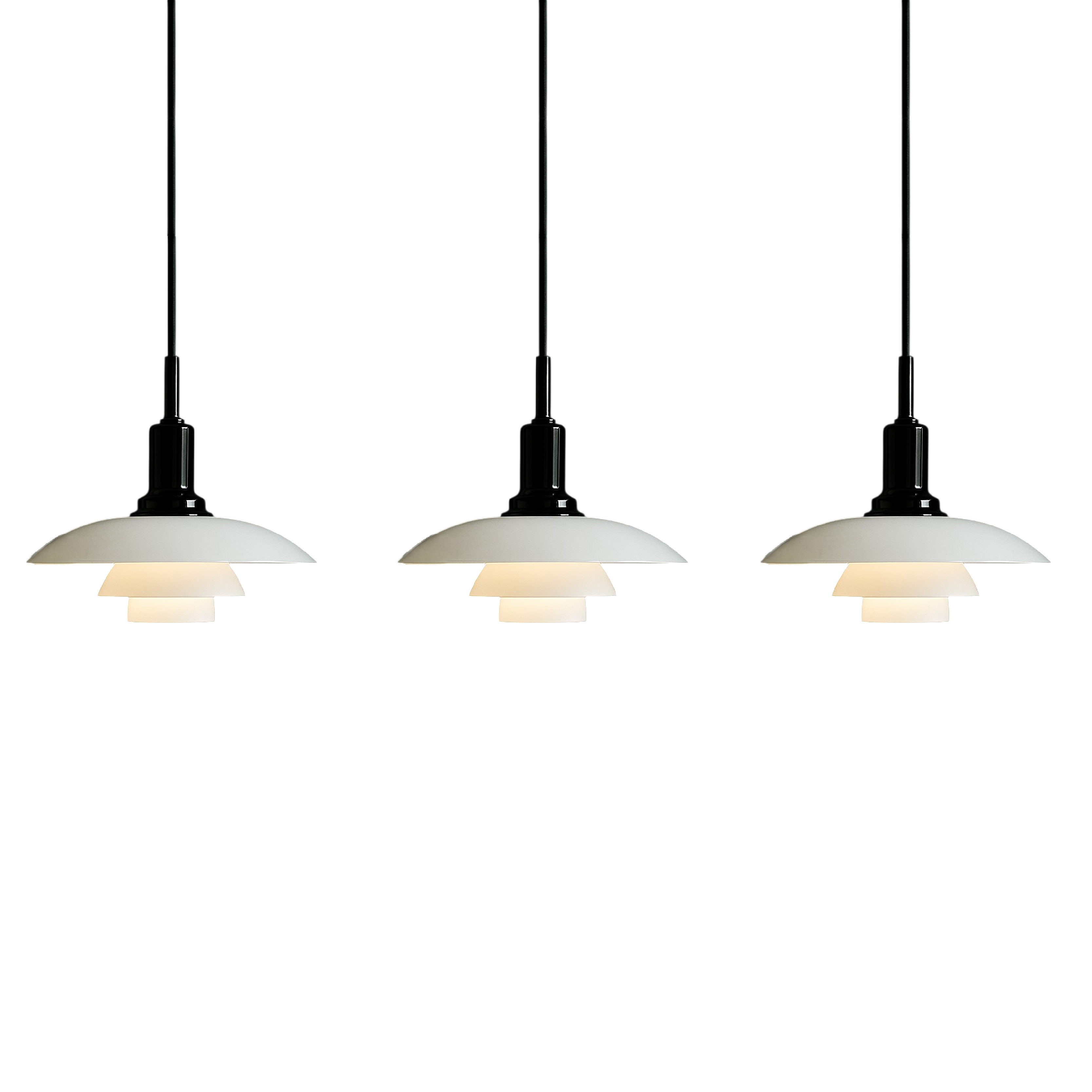 2/3 Head Lampe pendante design danoise