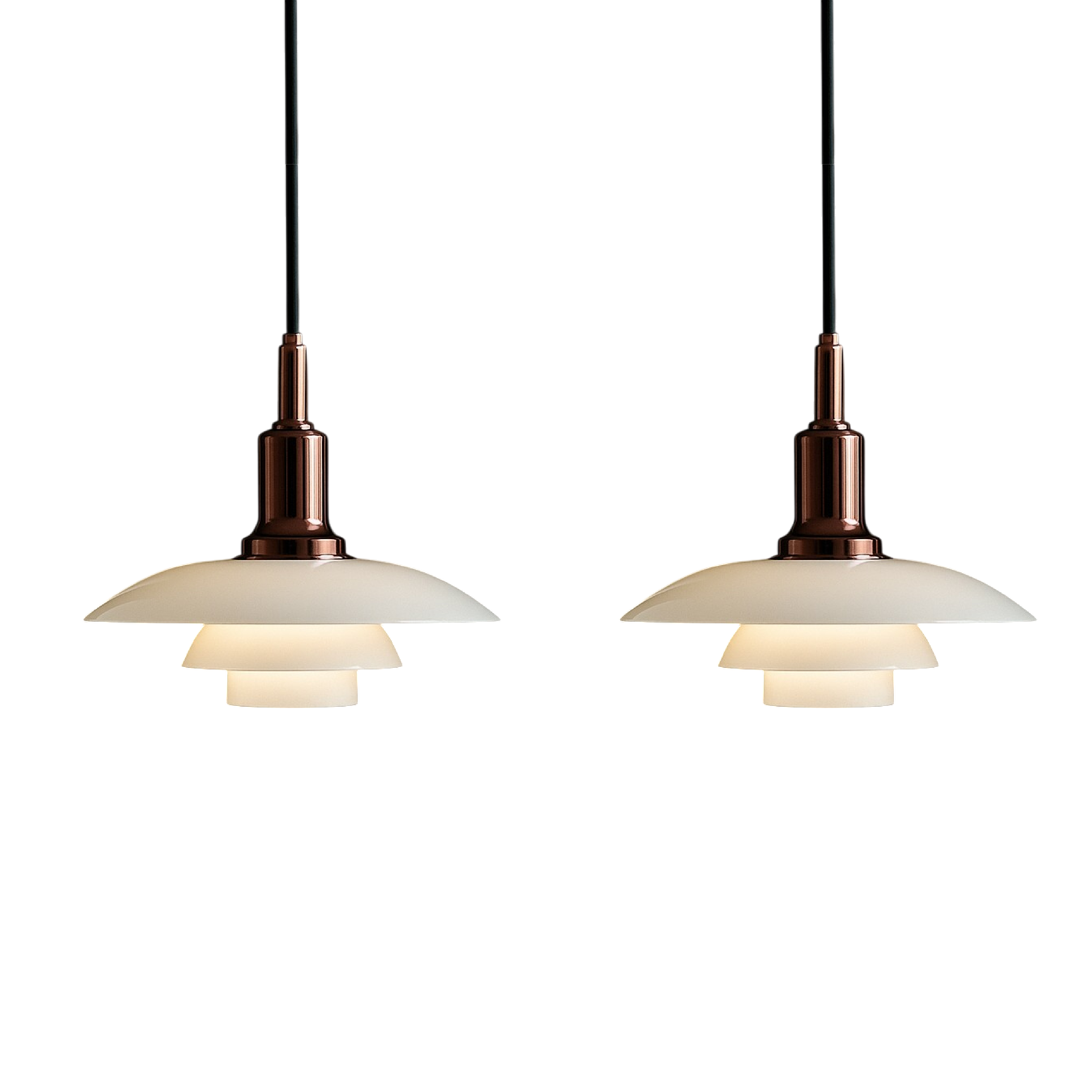 2/3 Head Lampe pendante design danoise