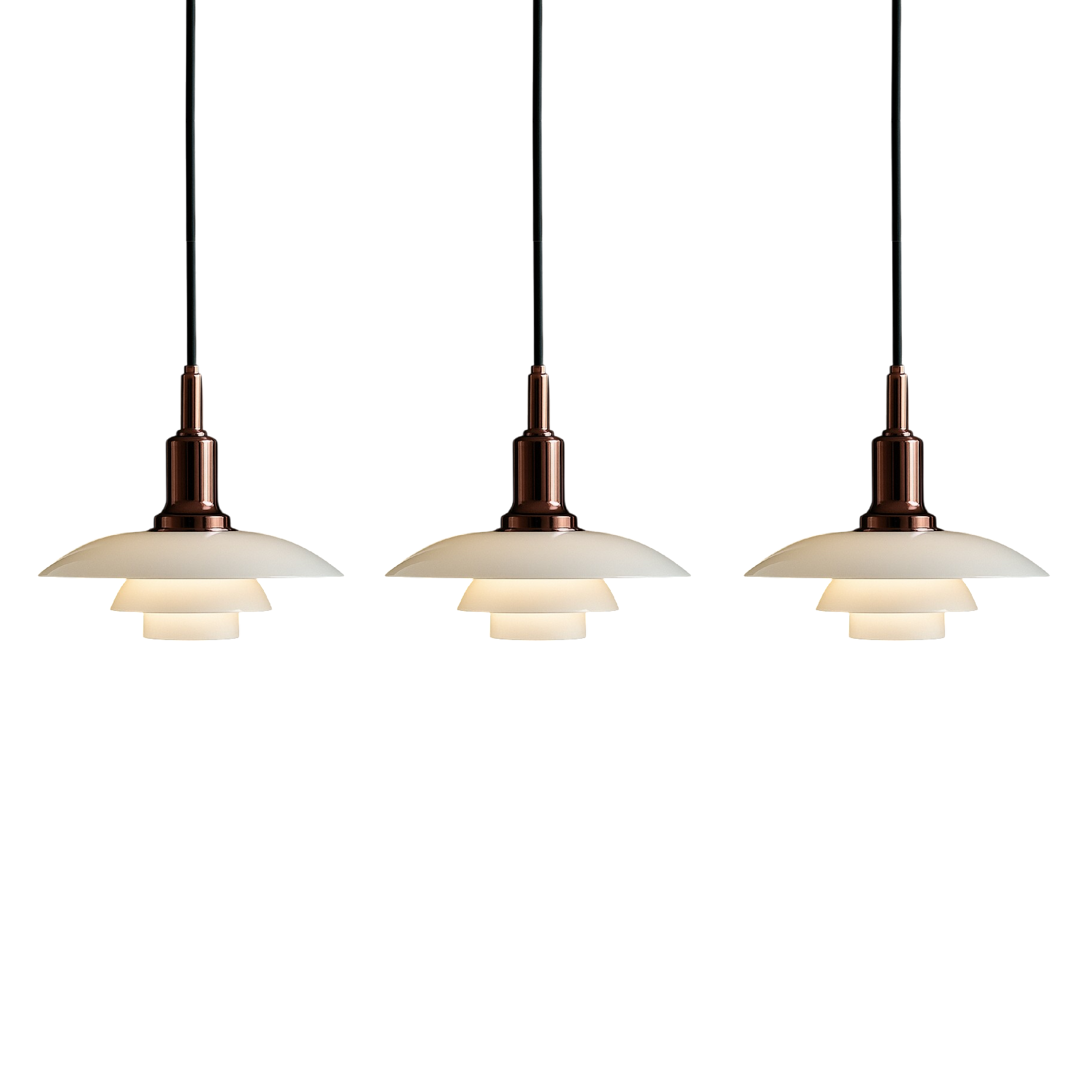 2/3 Head Lampe pendante design danoise