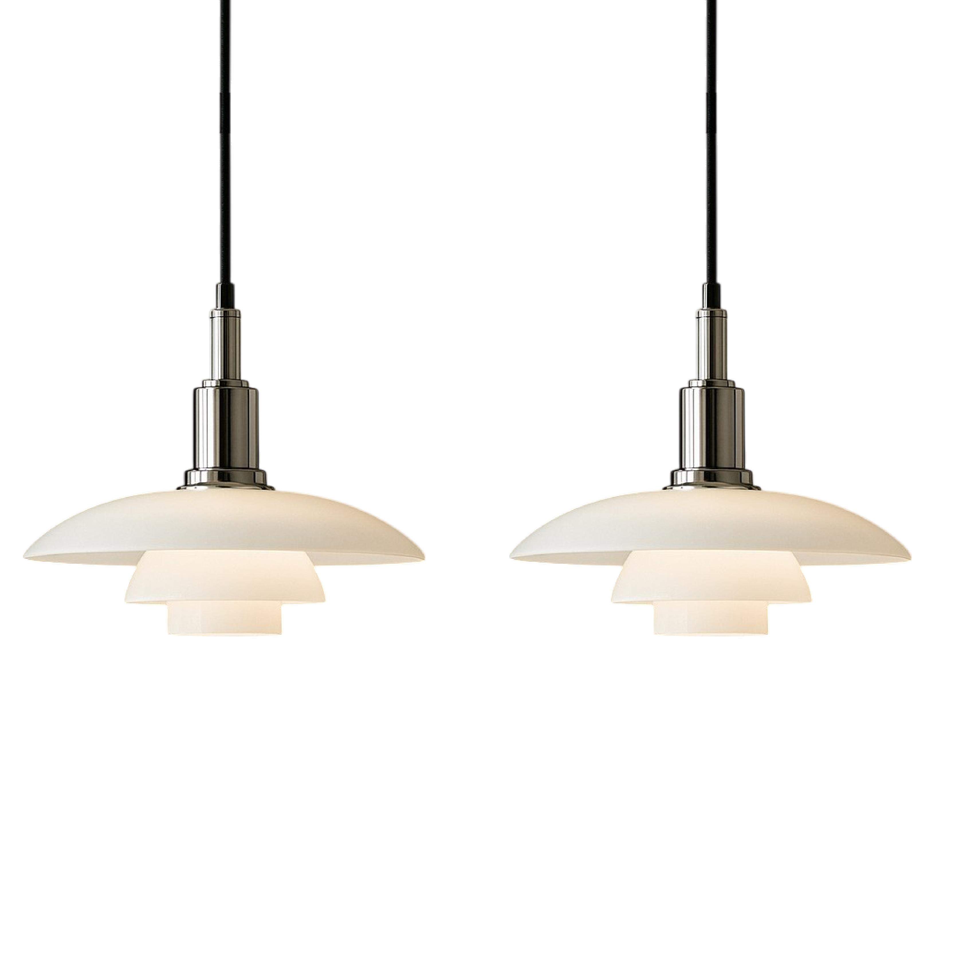 2/3 Head Lampe pendante design danoise