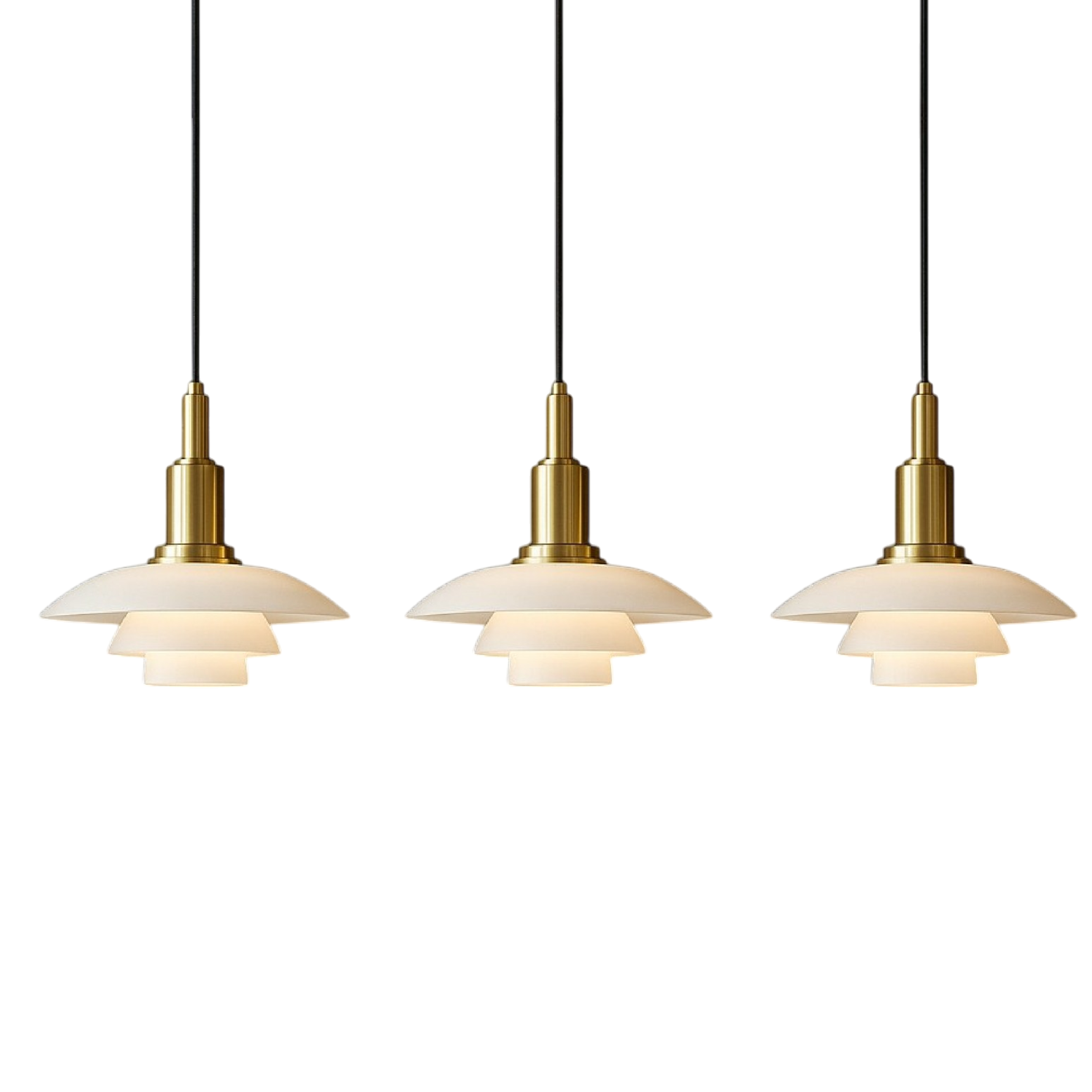 2/3 Head Lampe pendante design danoise